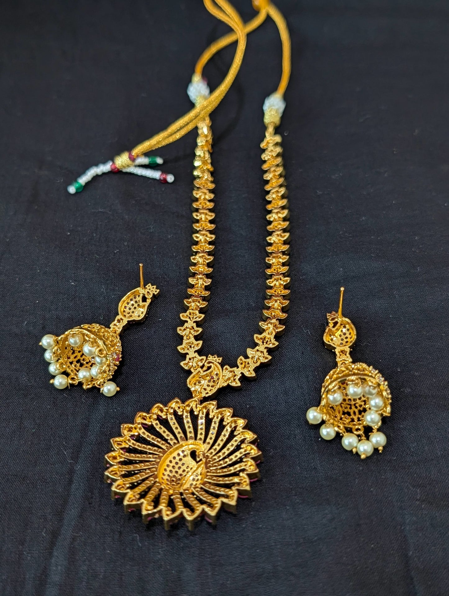 One gram gold plated Peacock Choker Set