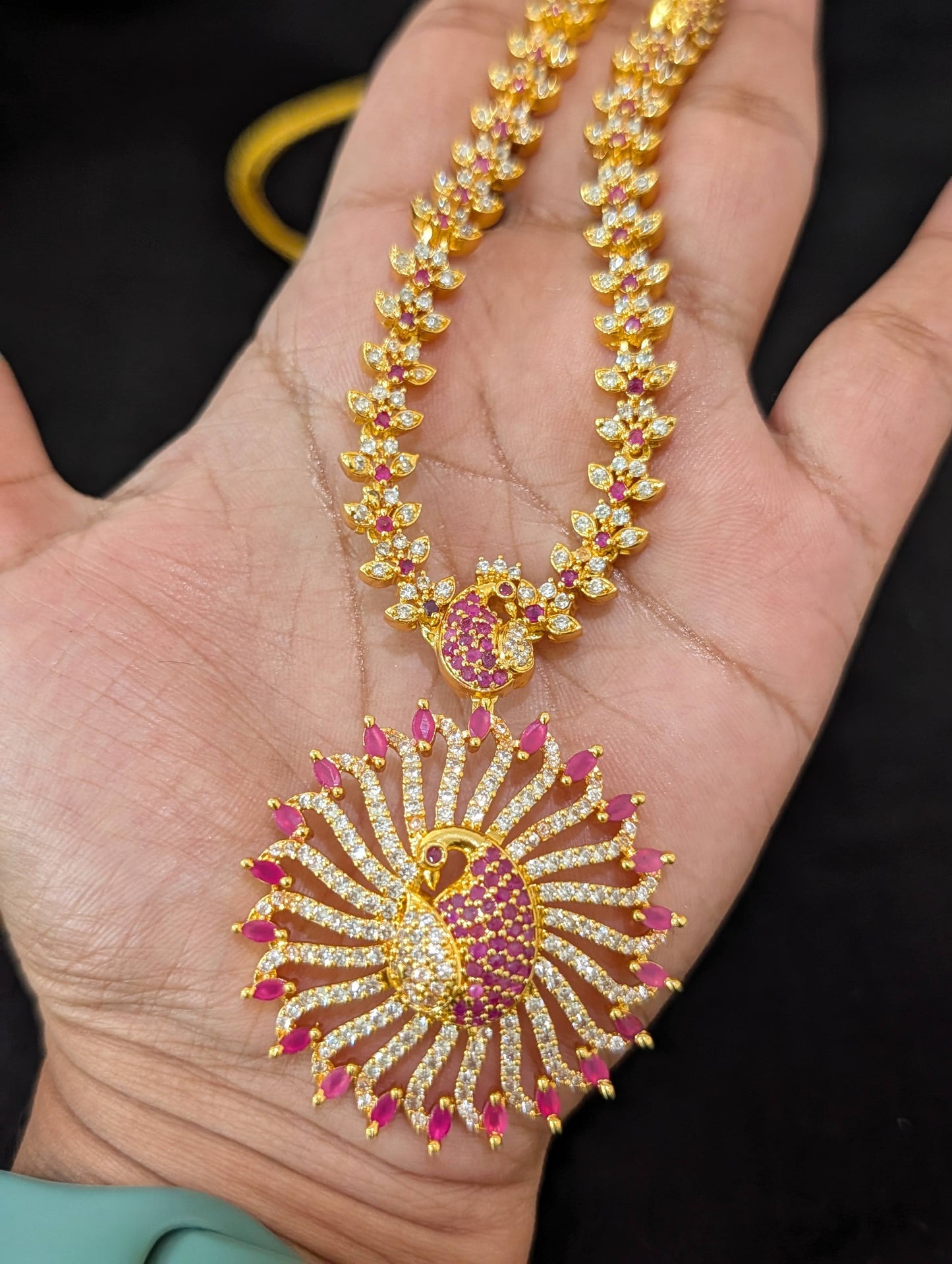 One gram gold plated Peacock Choker Set
