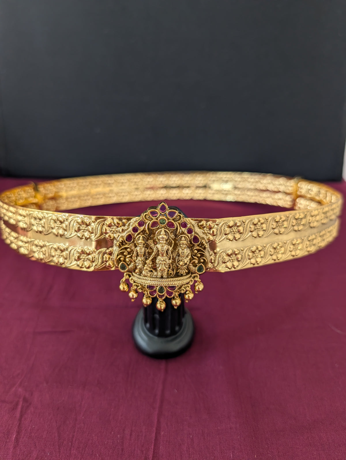 Antique Gold plated Kemp Ram Parivaar Hip Chain / Waist Belt / Belly Chain
