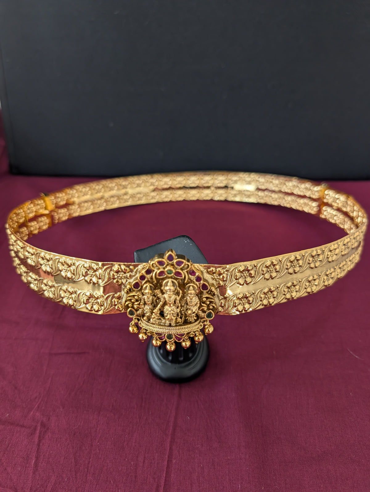 Antique Gold plated Kemp Ram Parivaar Hip Chain / Waist Belt / Belly Chain