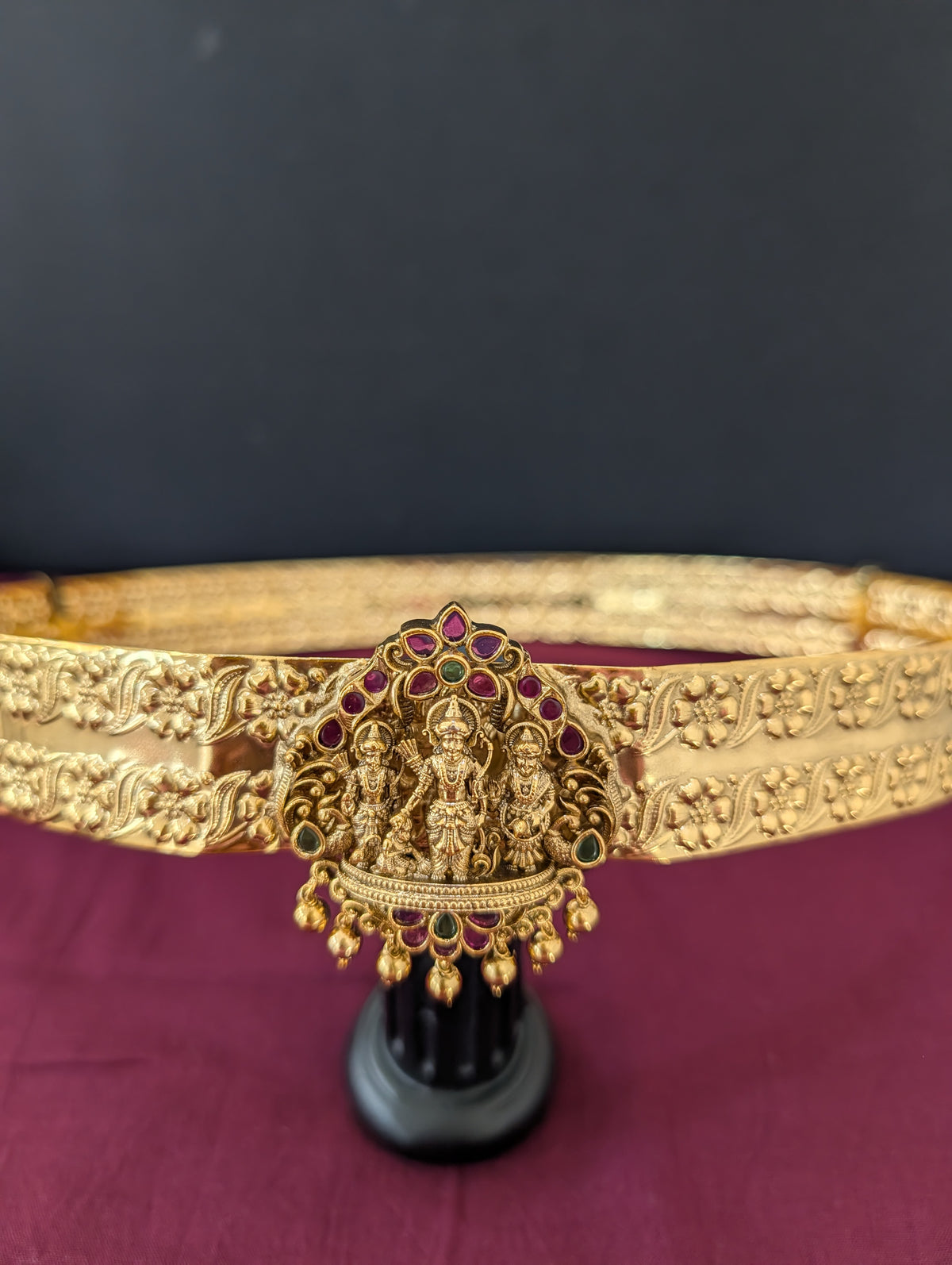 Antique Gold plated Kemp Ram Parivaar Hip Chain / Waist Belt / Belly Chain