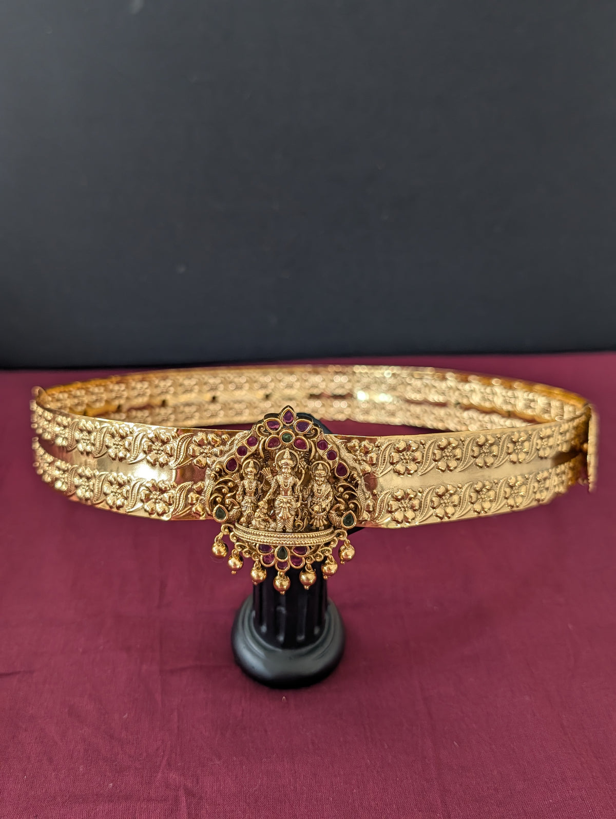 Antique Gold plated Kemp Ram Parivaar Hip Chain / Waist Belt / Belly Chain