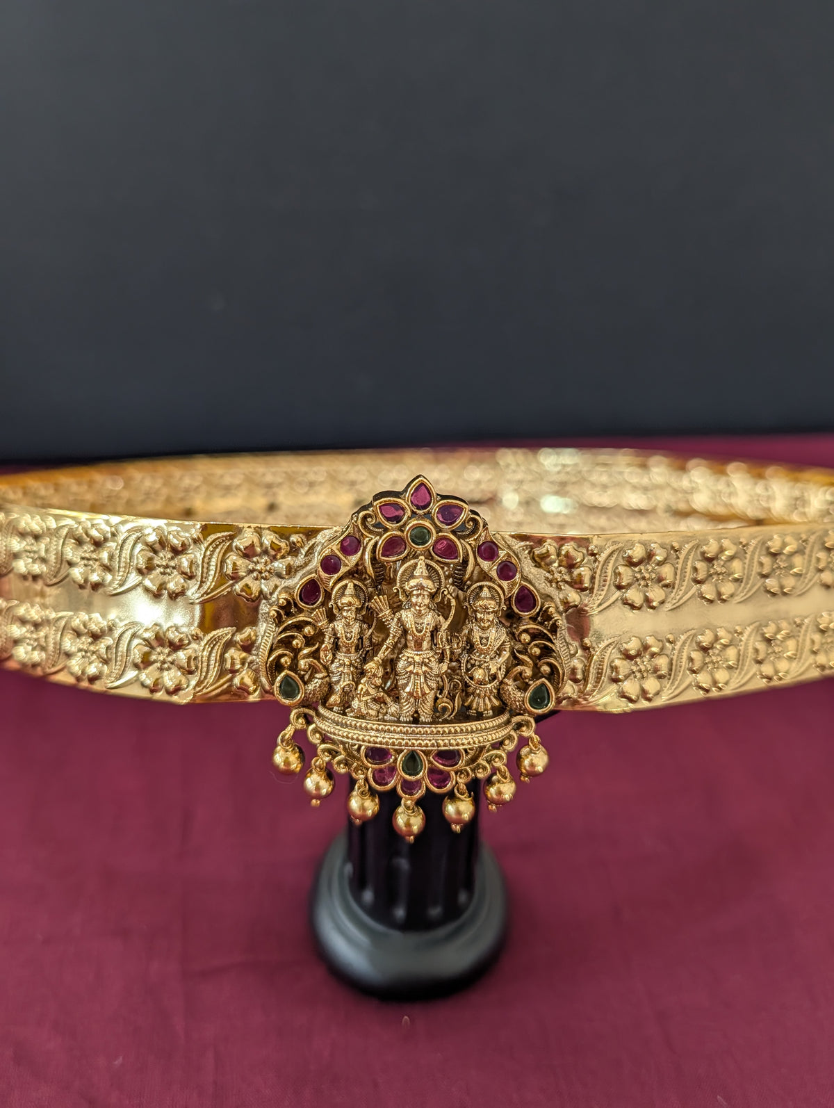 Antique Gold plated Kemp Ram Parivaar Hip Chain / Waist Belt / Belly Chain