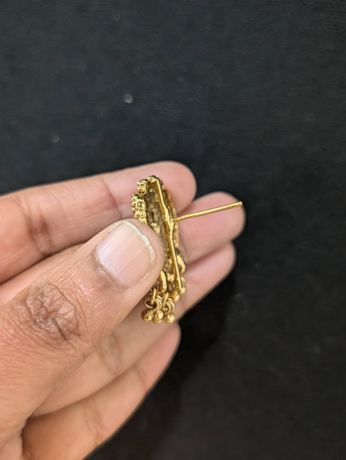 Goddess Lakshmi Antique Stud Earrings
