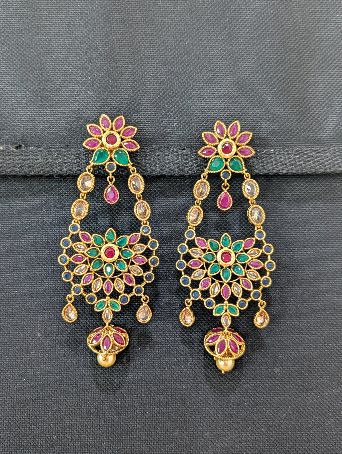 Grand Polki Chandbali Earrings