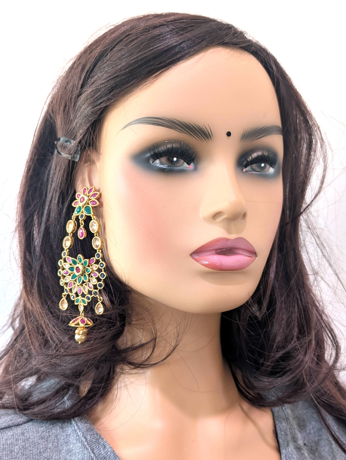 Grand Polki Chandbali Earrings