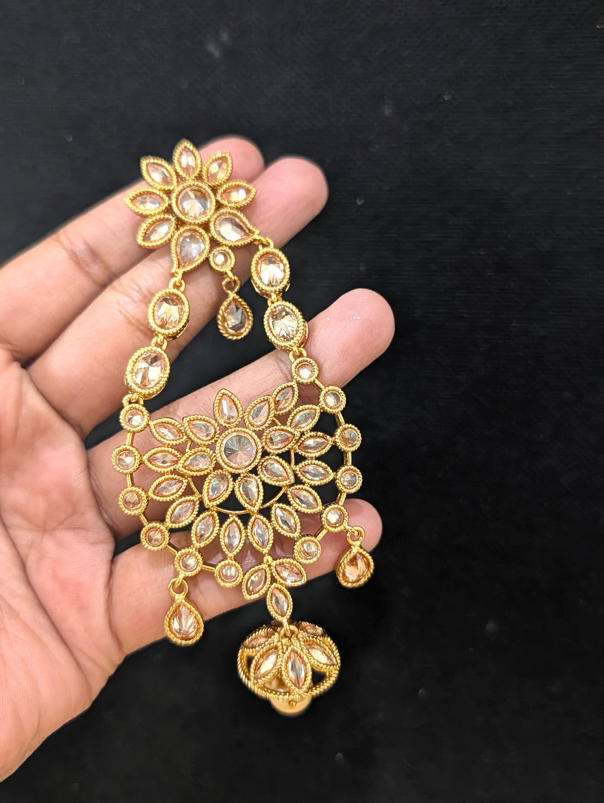 Grand Polki Chandbali Earrings