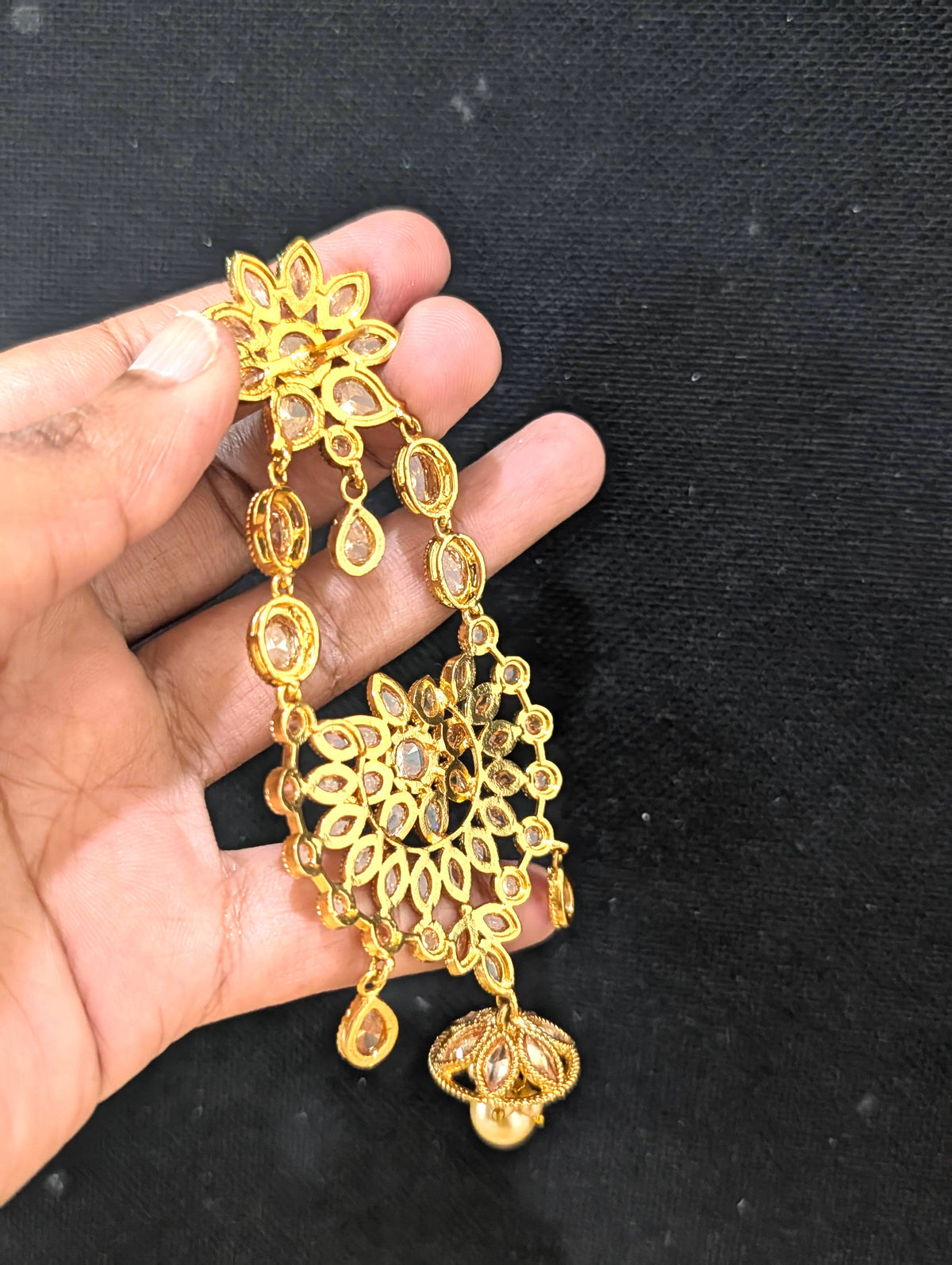 Grand Polki Chandbali Earrings