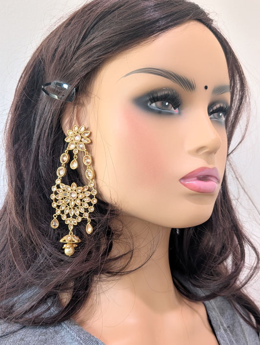 Grand Polki Chandbali Earrings