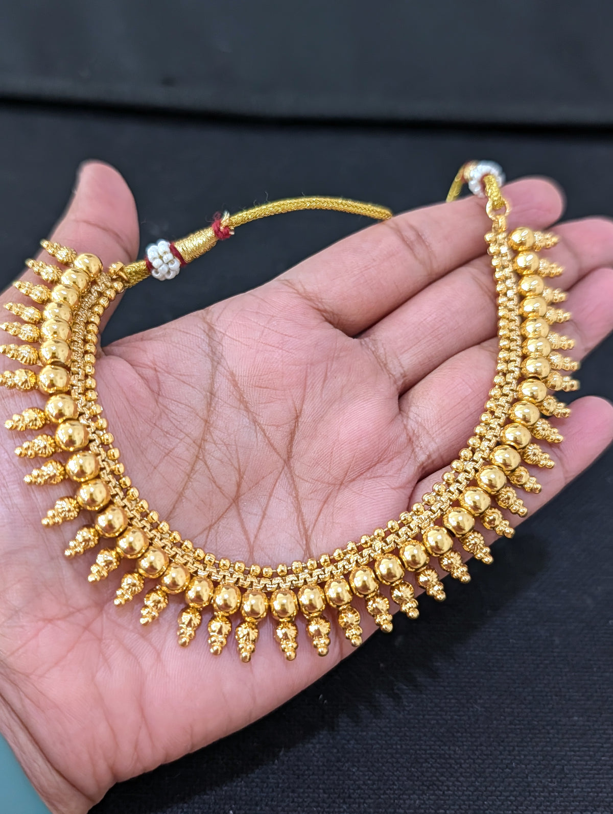 Gold plated spike design Choker Stud set