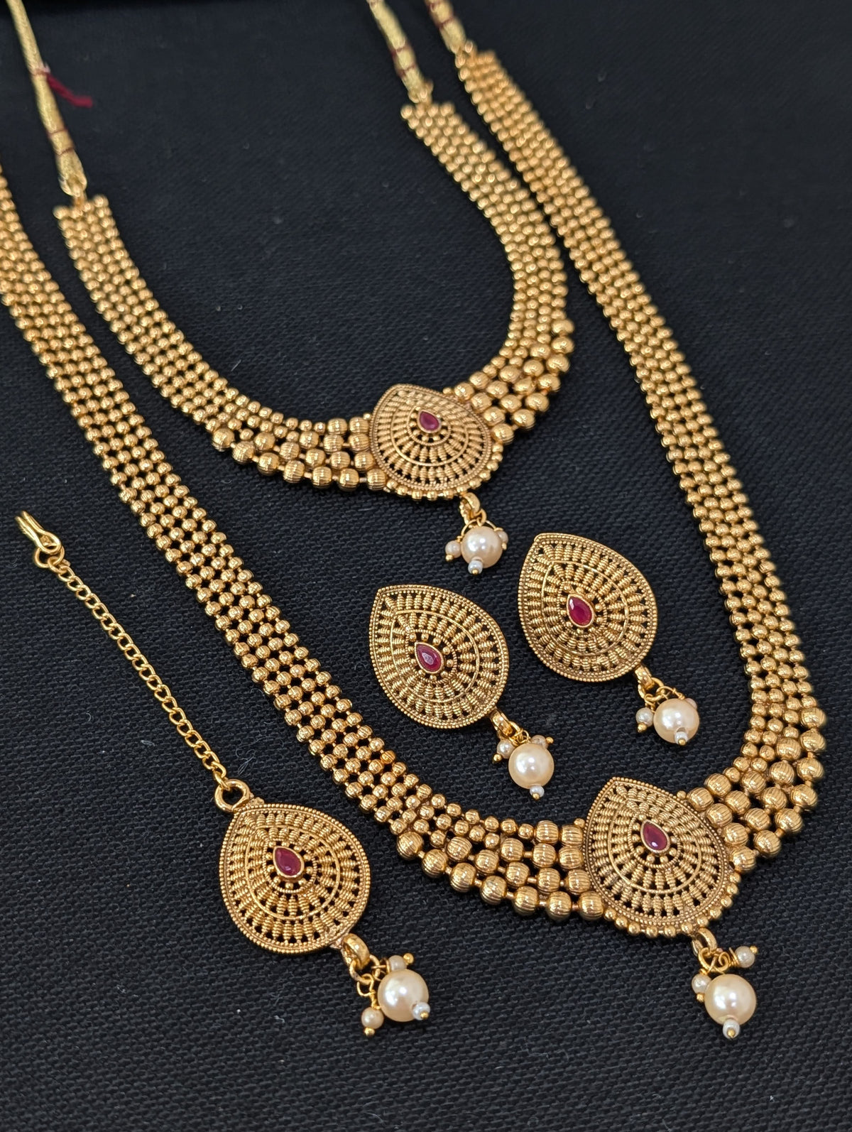 Gold plated Teardrop design combo set