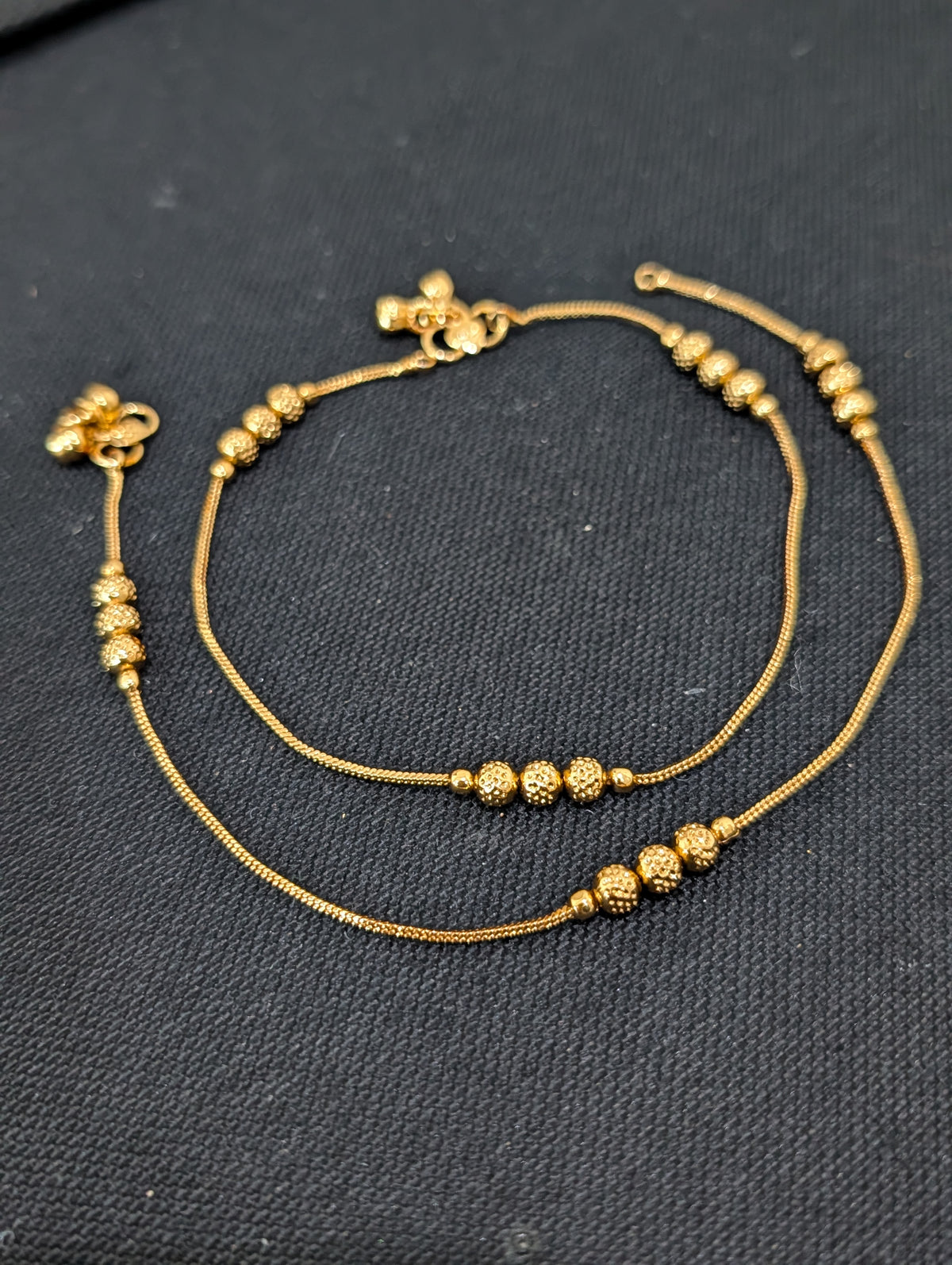 Gold plated Simple Anklets