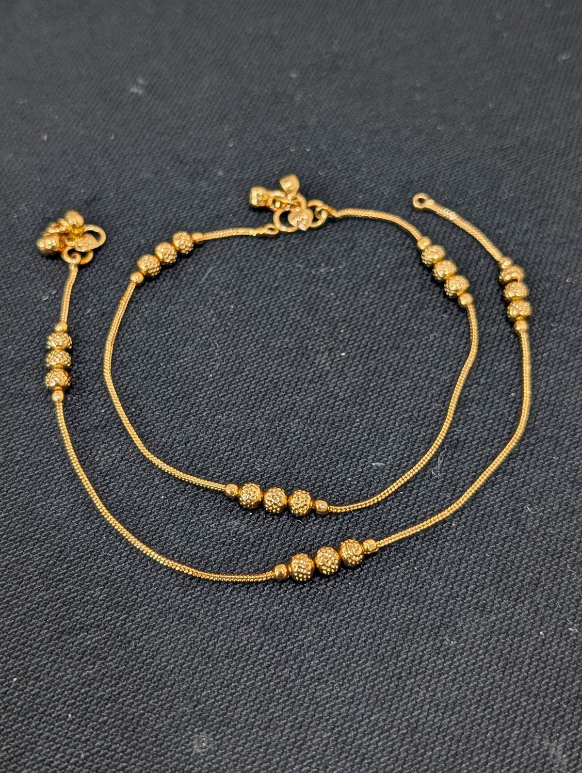 Gold plated Simple Anklets