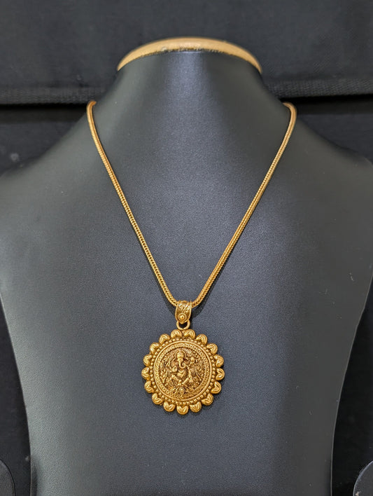 Gold plated Ganesh ji Pendant Necklace