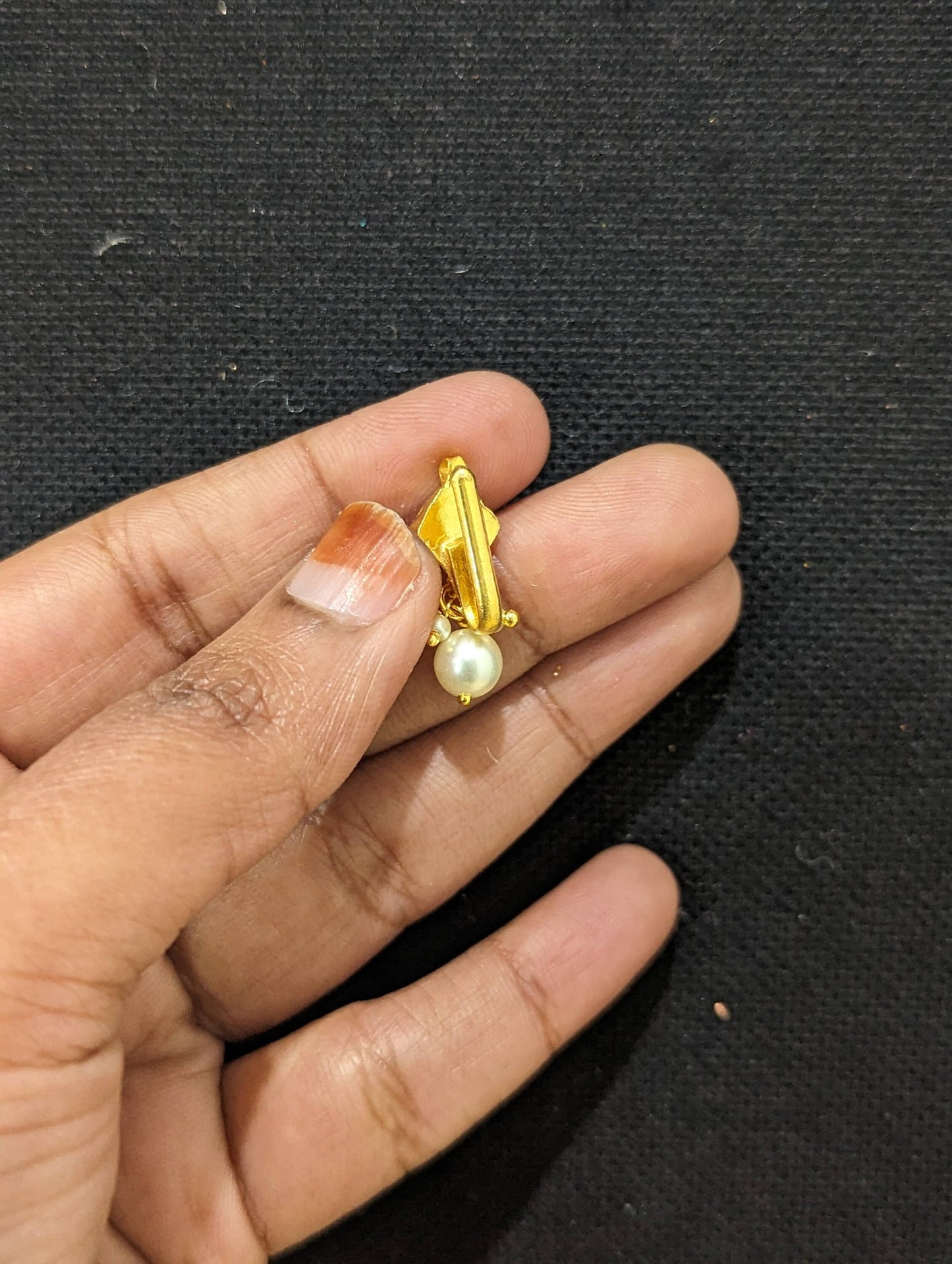 Diamond design Kundan Nose Pin -D1