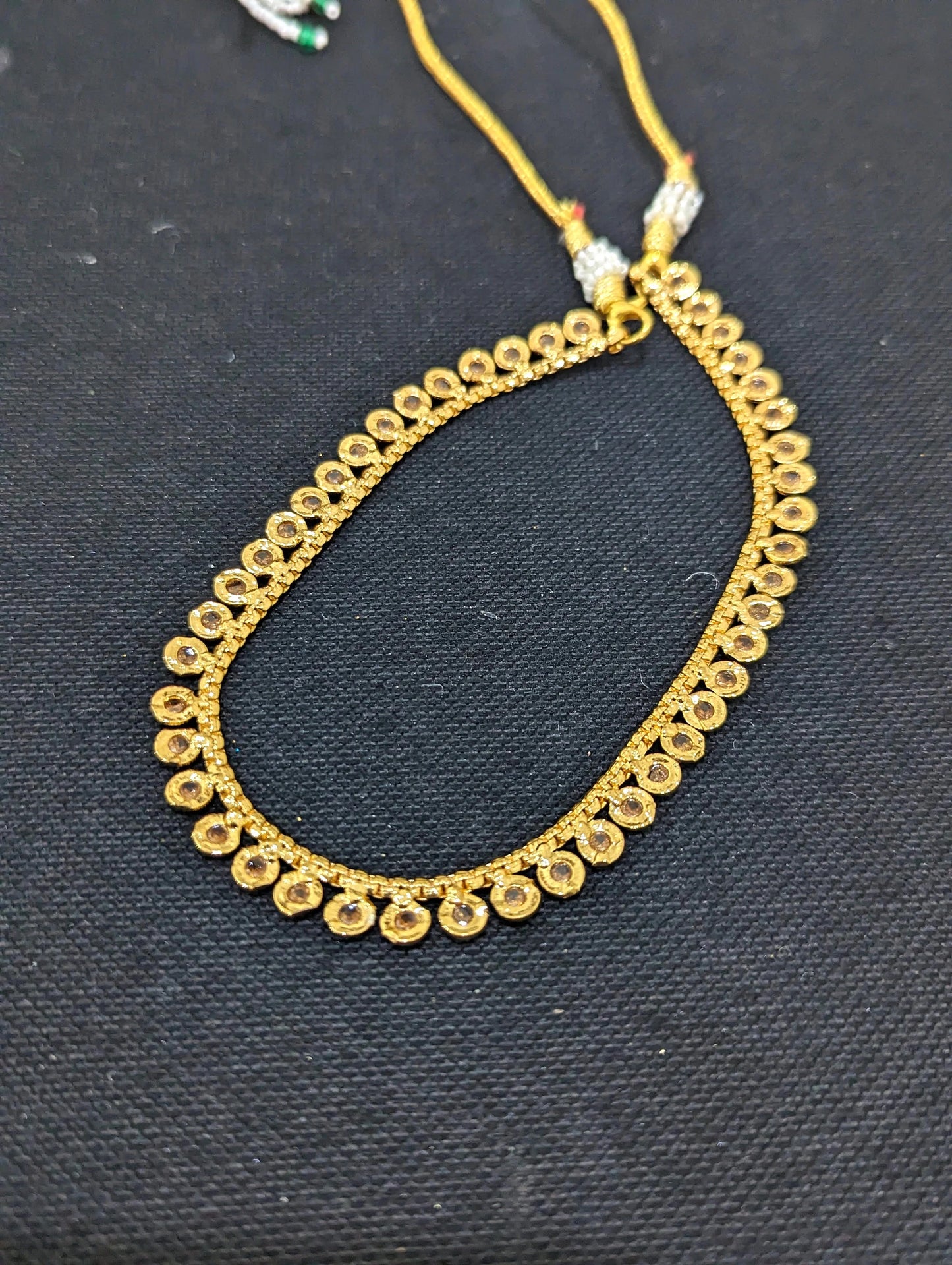 Polki stone Gold plated Casual Choker Necklace - Simpliful