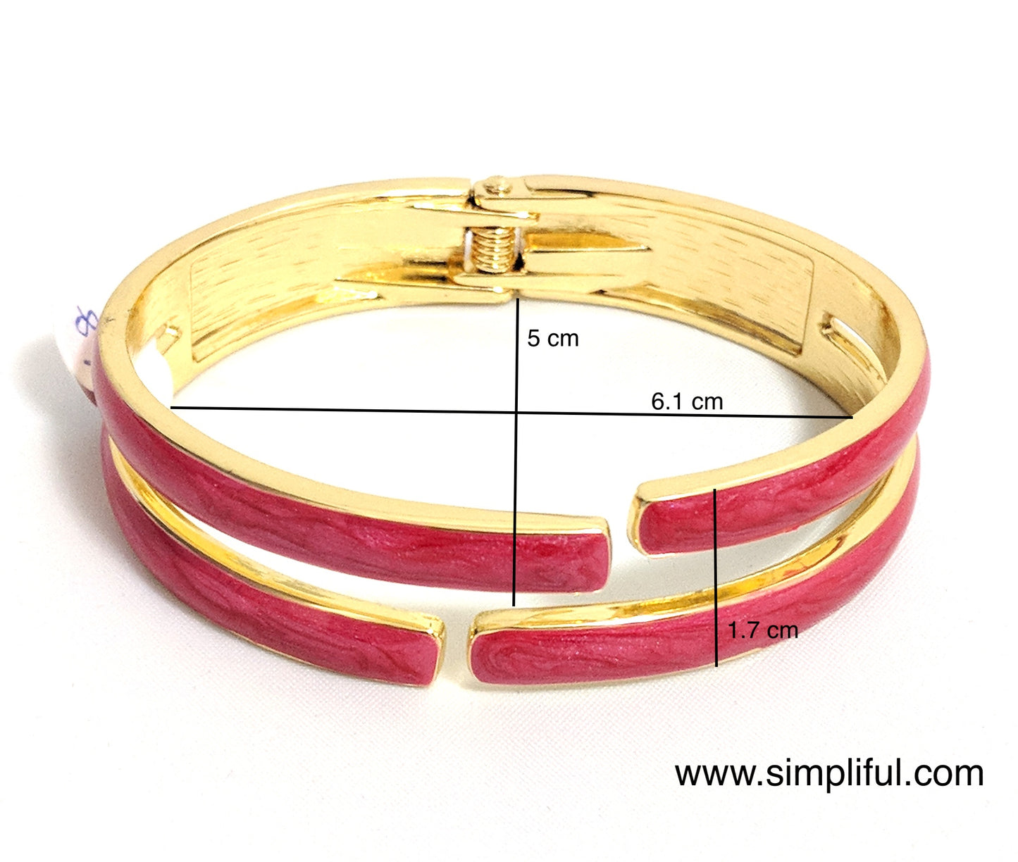 Double line Enamel Bracelet - Simpliful