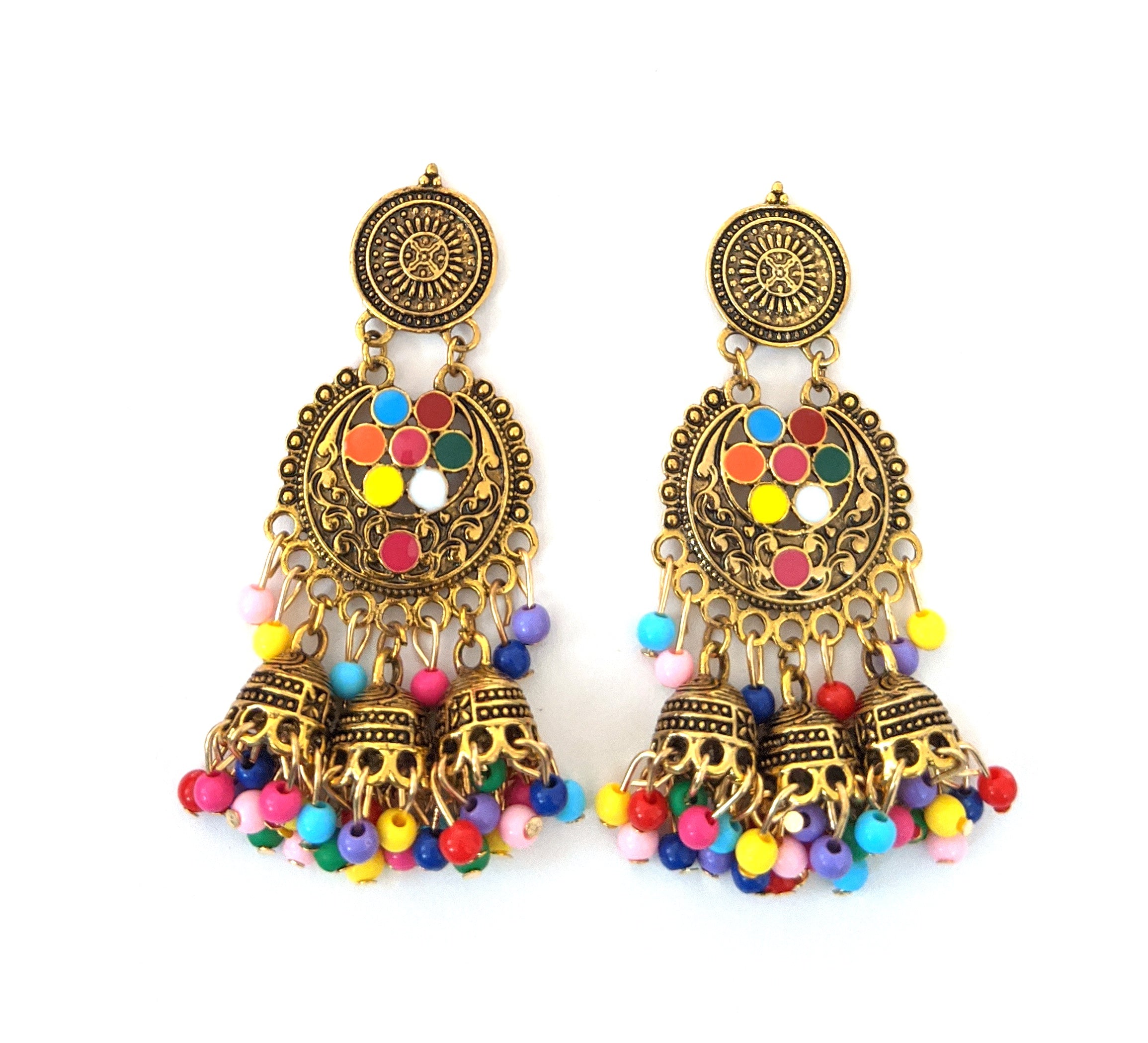 Buy Dakini Antique Jhumka Earrings Online | Tarinika