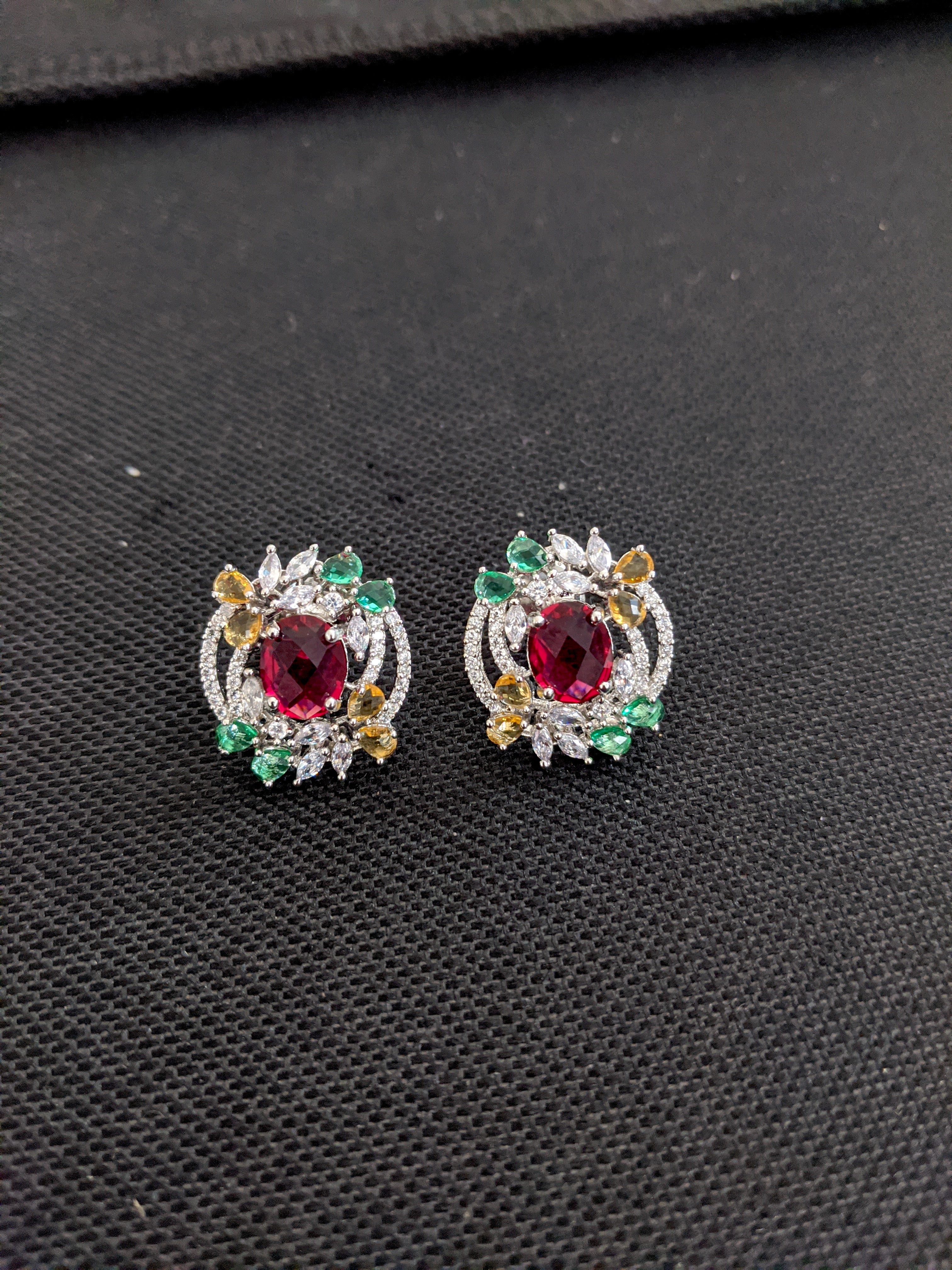 American Diamond Earring with CZ Stones