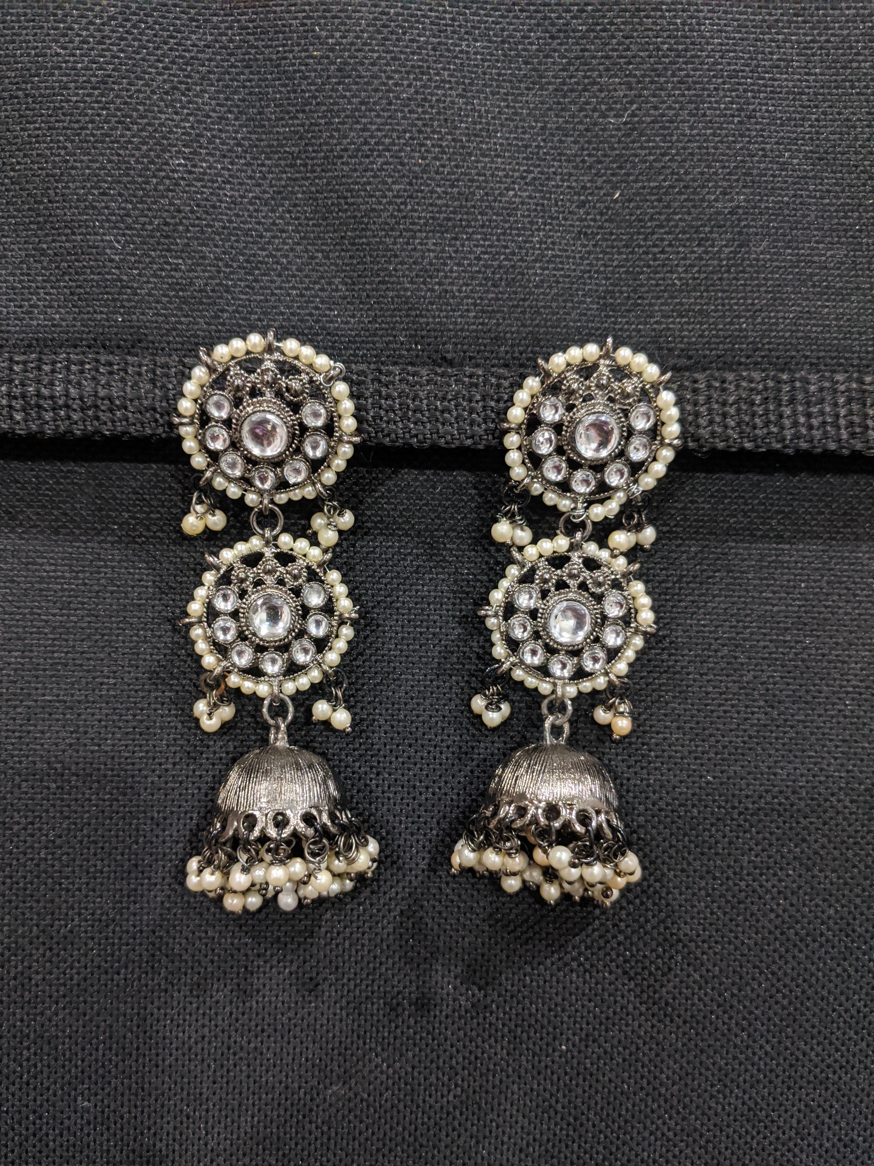 Flipkart.com - Buy Manath Ethnic Kundan Diamond Studs Earrings Set  Jewellery for Women and Girls Alloy Stud Earring Online at Best Prices in  India