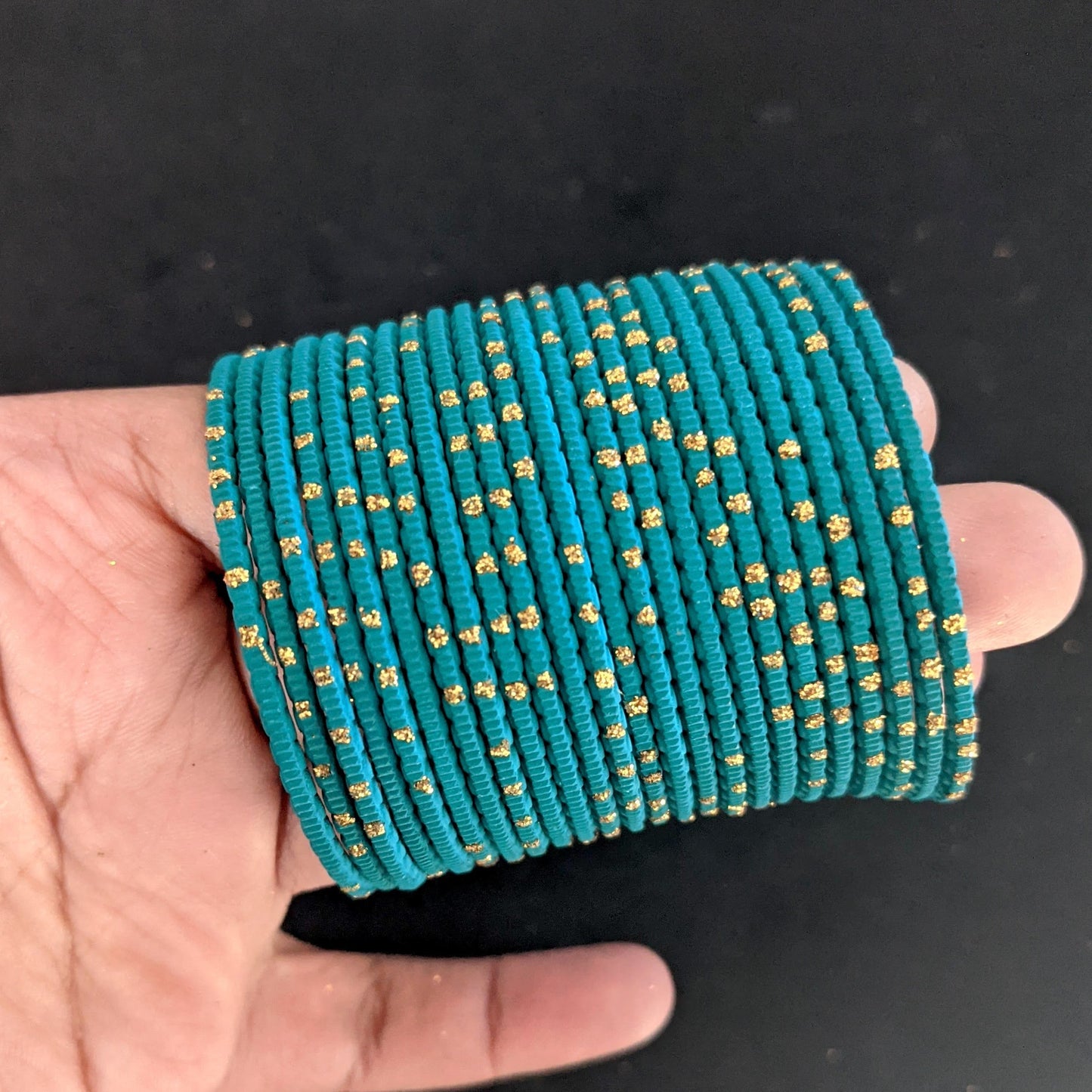SALE - Toddler Bangles / Colorful Metal Bangles / Set of 12 Bangle Bracelets - Design 1