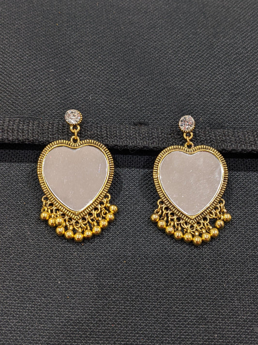 Mirror pasted Designer Earrings