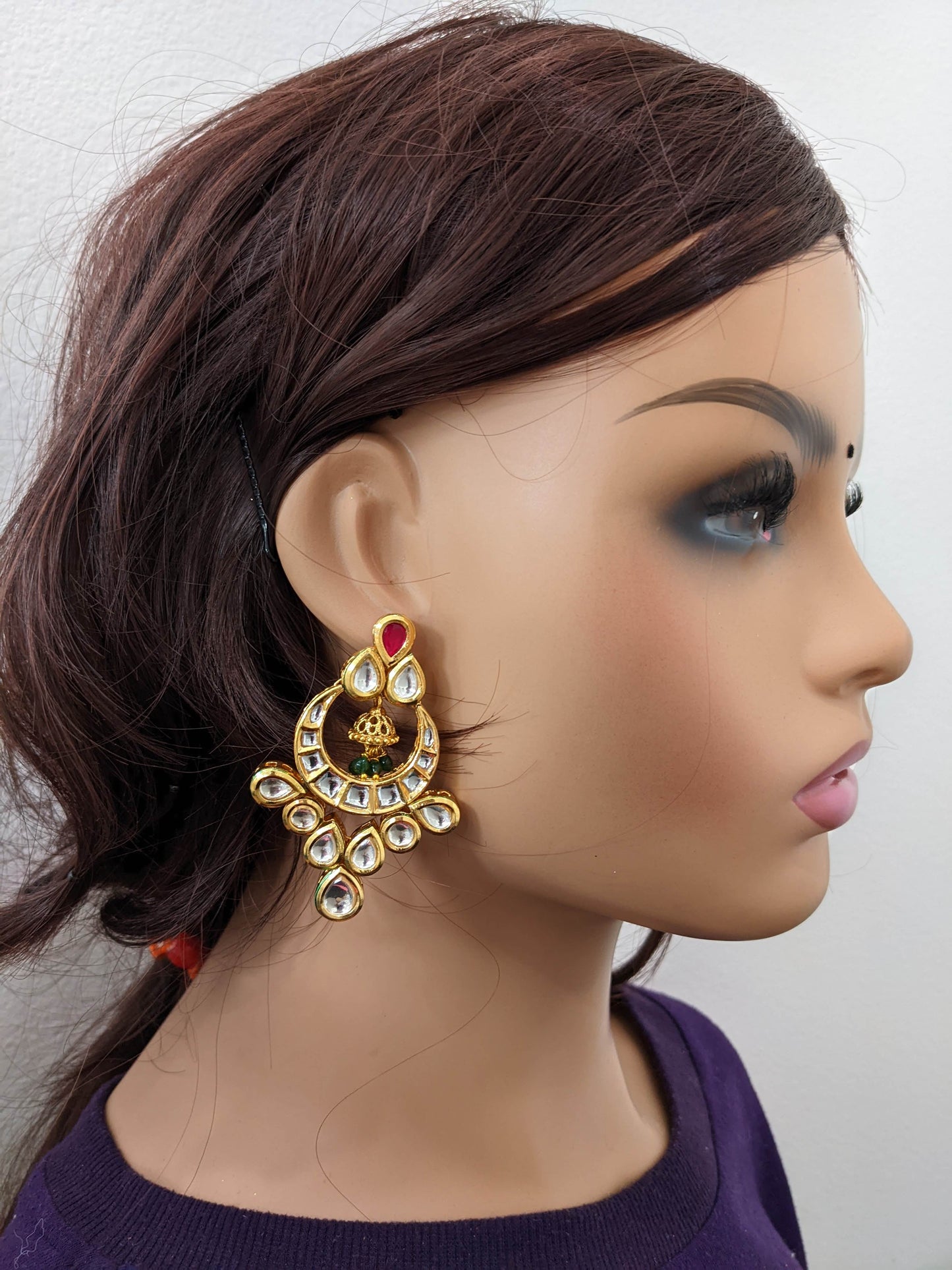 Chandbali Kundan Party wear Earring