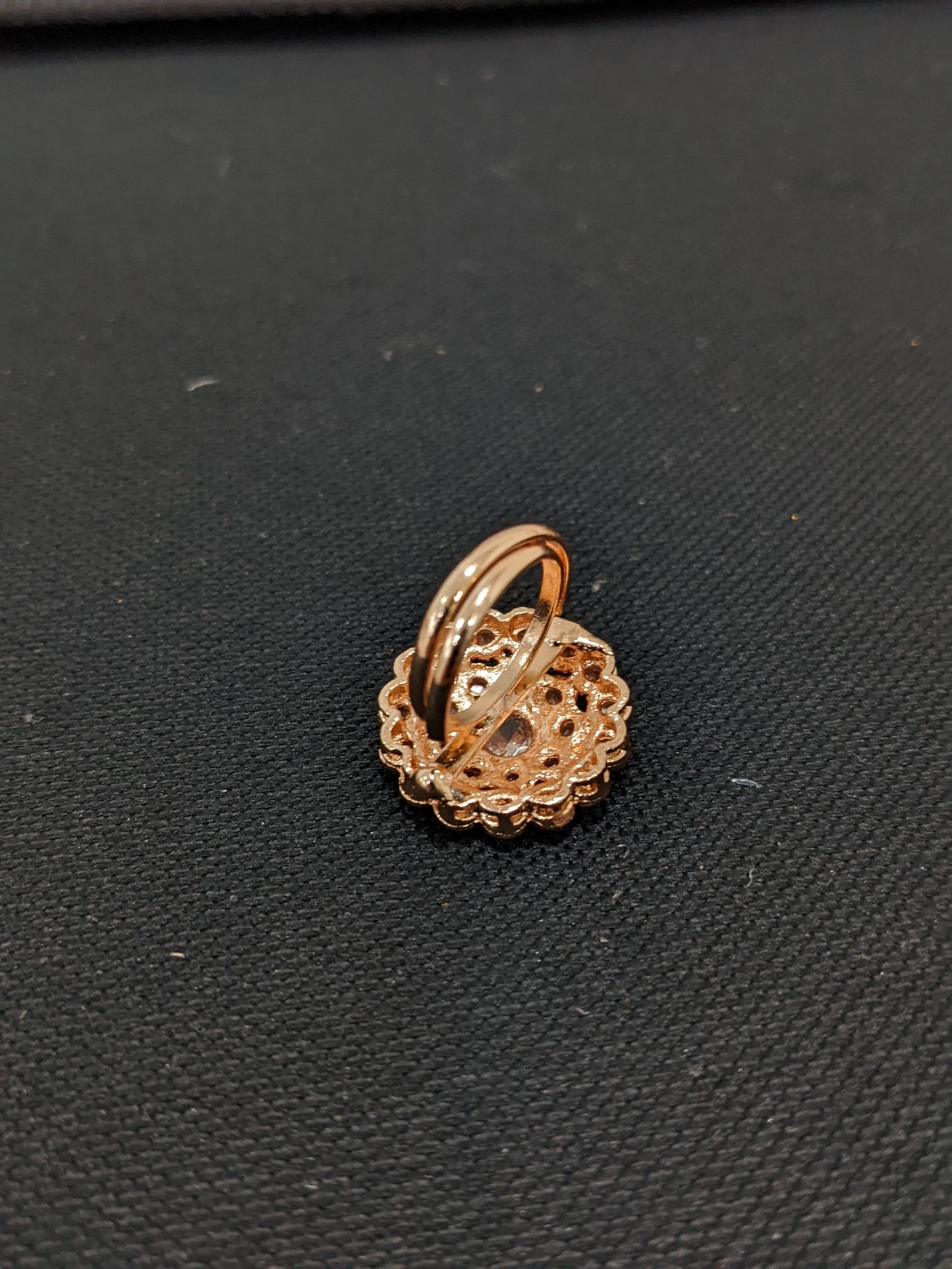 Polki stone Rose Gold plated adjustable Finger rings