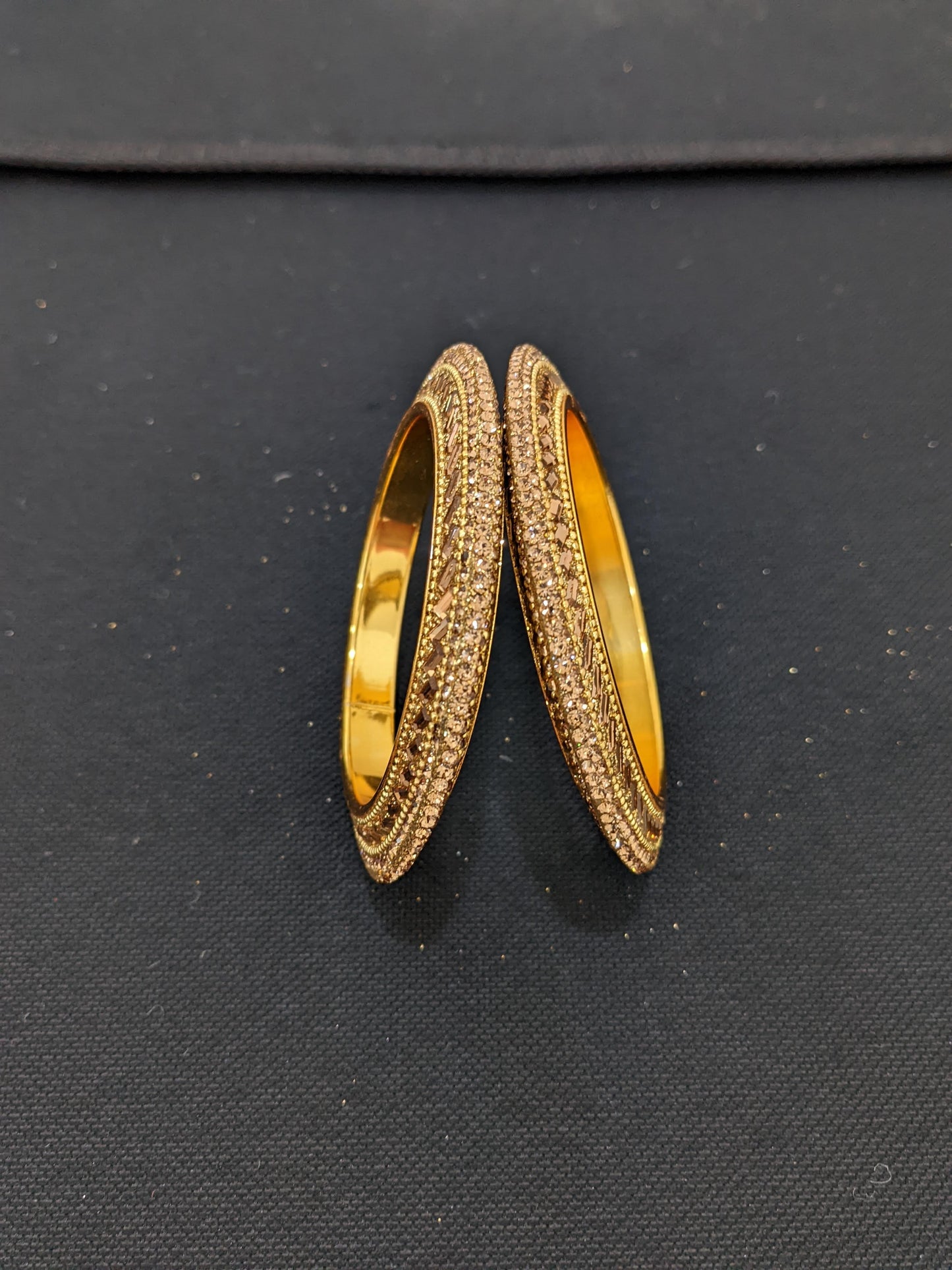 Gold plated Mirror Bangles