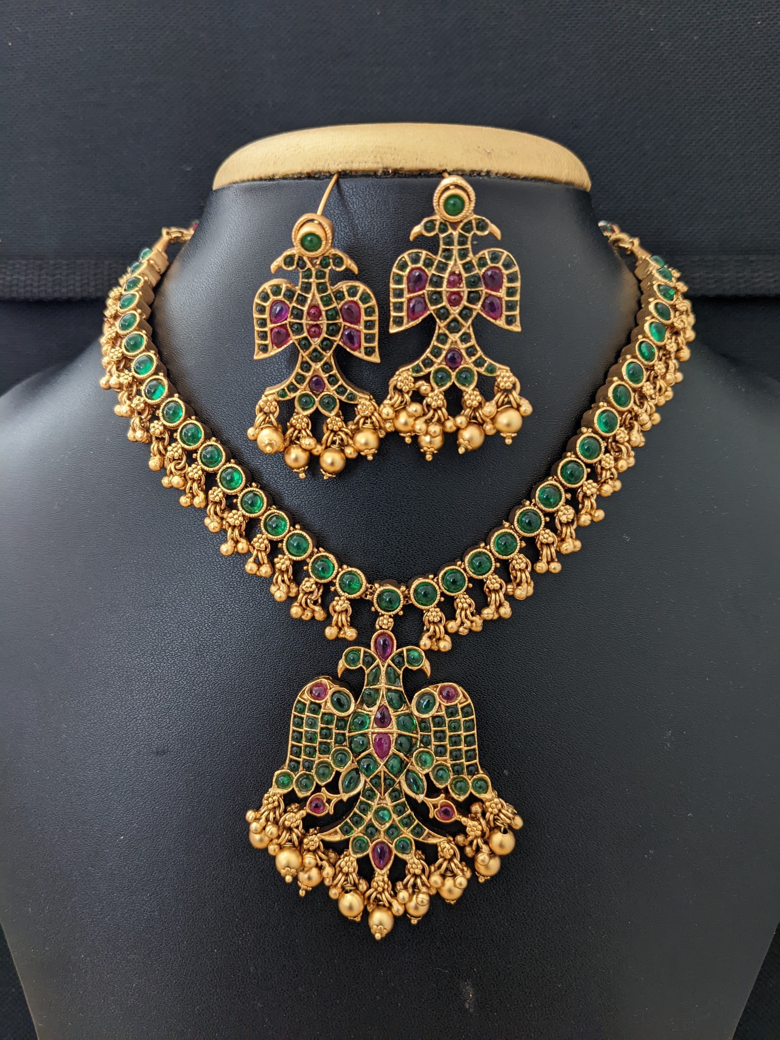 Guttapusalu Choker Necklace/kemp Necklace/ Gold Indian Temple Necklace |  Erajewels