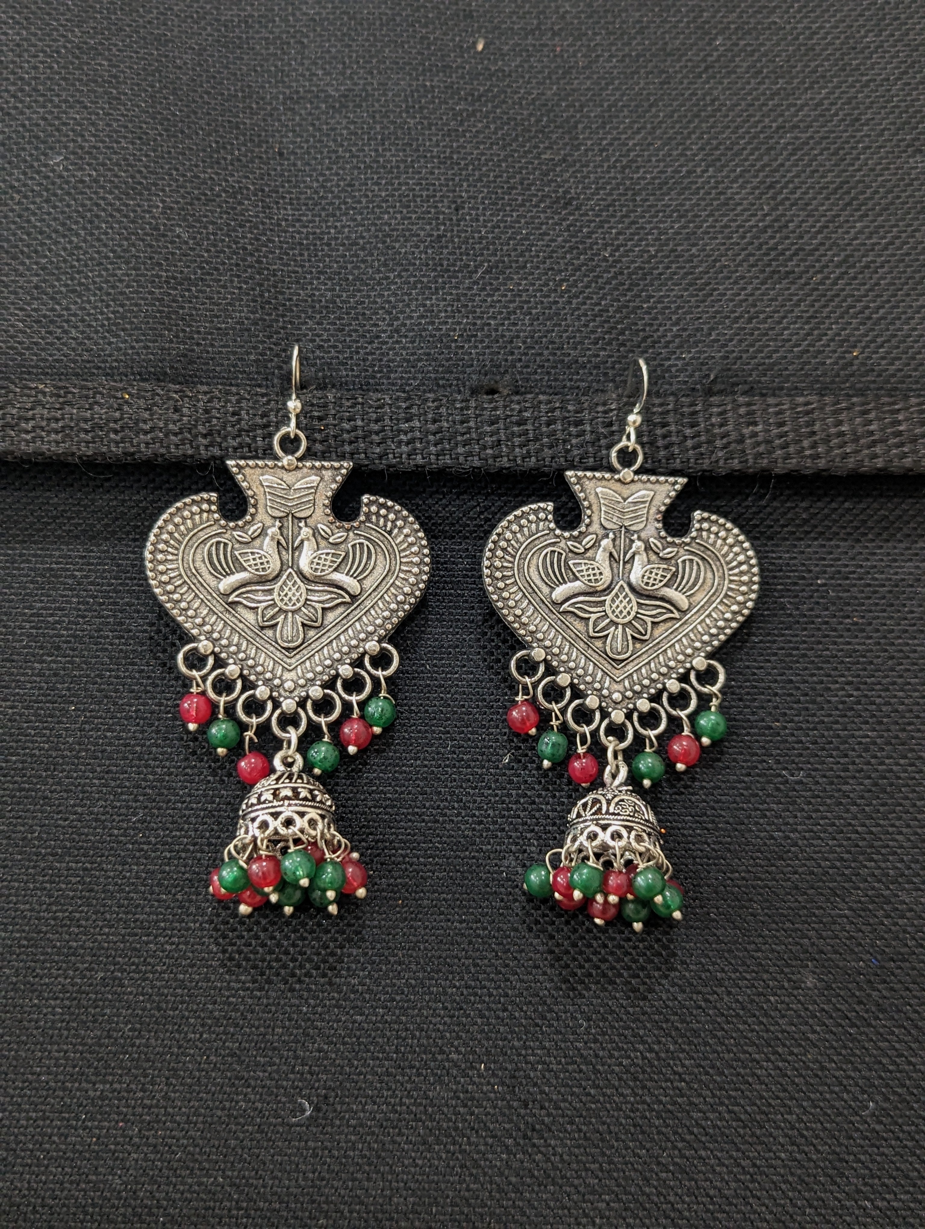 Traditional Oxidized long Jhumka Earrings for Women