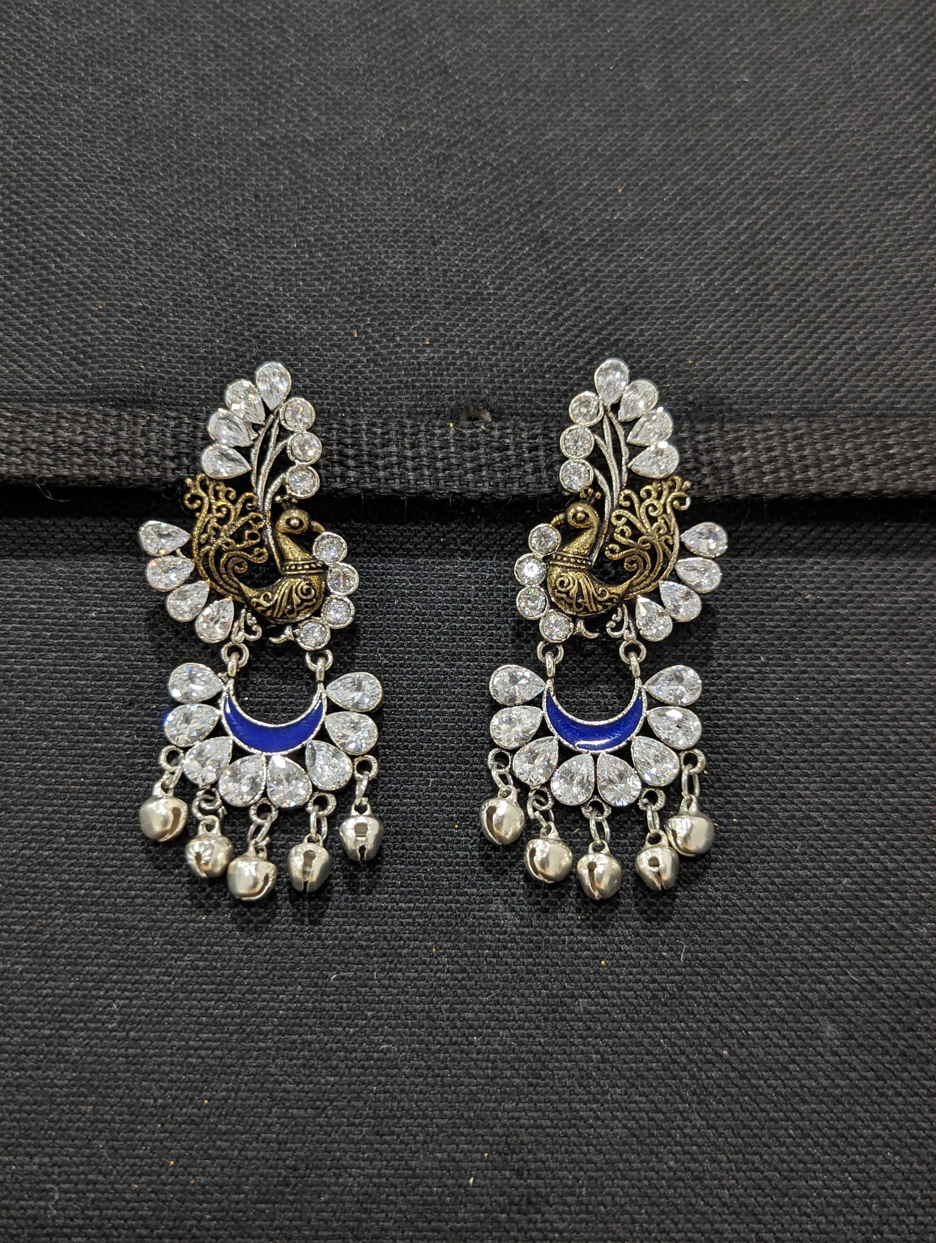 Dual tone ghungaru earrings – gendaphool