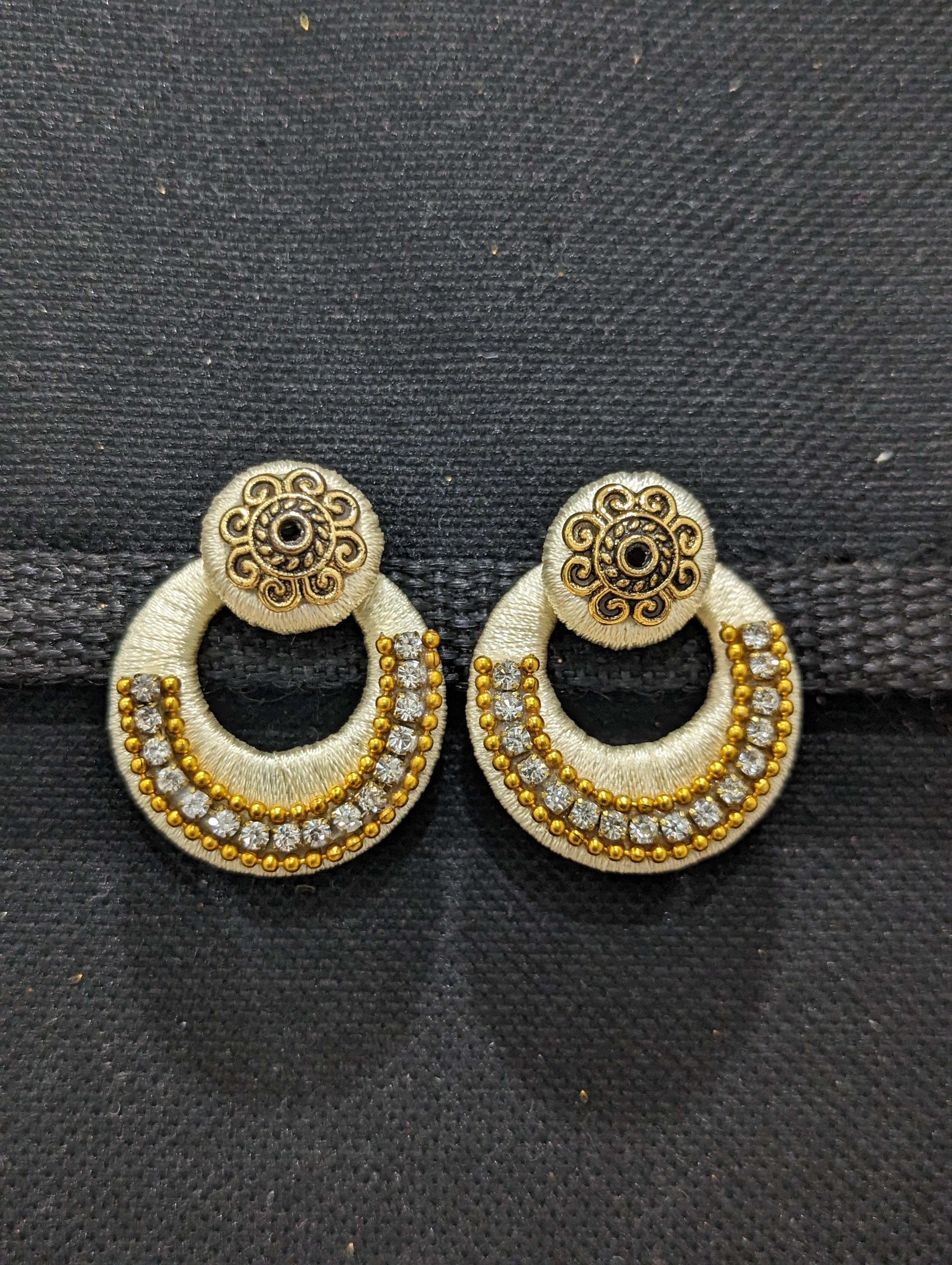 Black Oxidised Golden Ramleela Dangle Jhumki Jhumka Woman Indian Earrings |  eBay