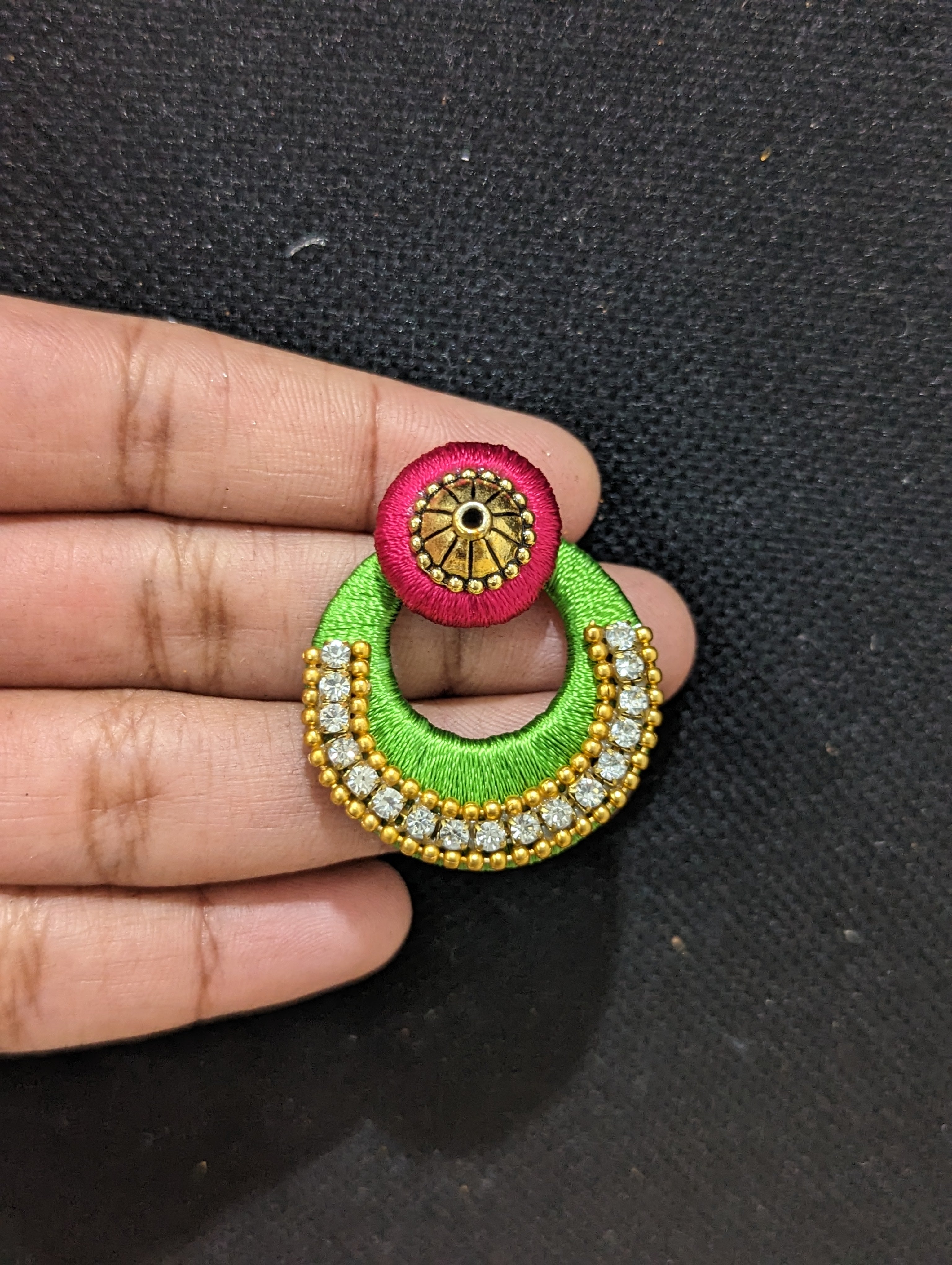 Stunning Slower Silk Thread Jhumka | Jhumka Silk Thread Earrings |  3d-mon.com