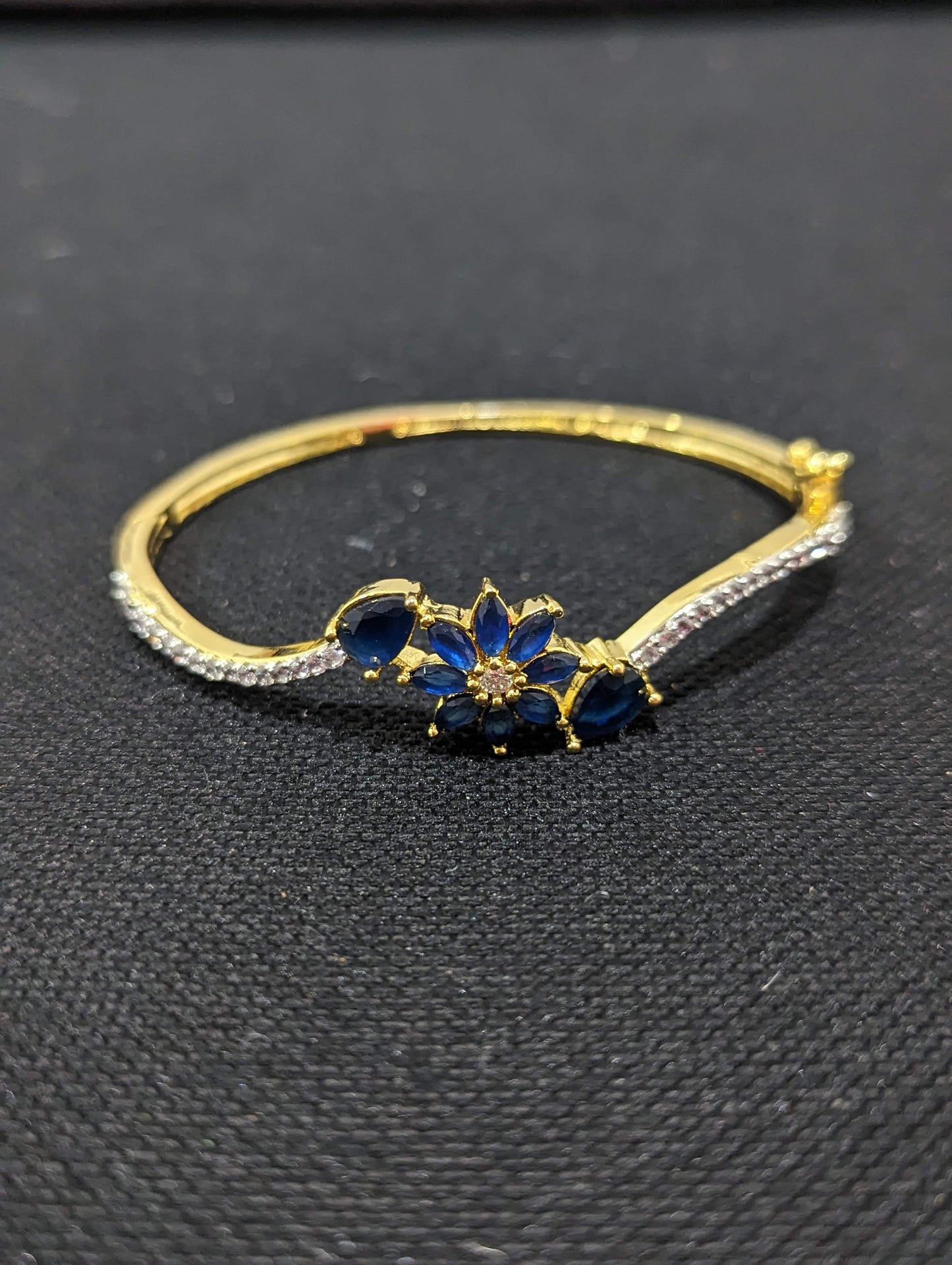 CZ stone One gram gold Bangle Bracelet - Design 13