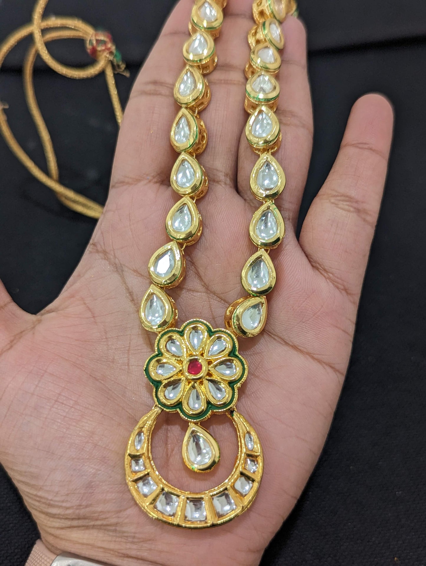 Kundan Choker Necklace and Chandbali Earrings set