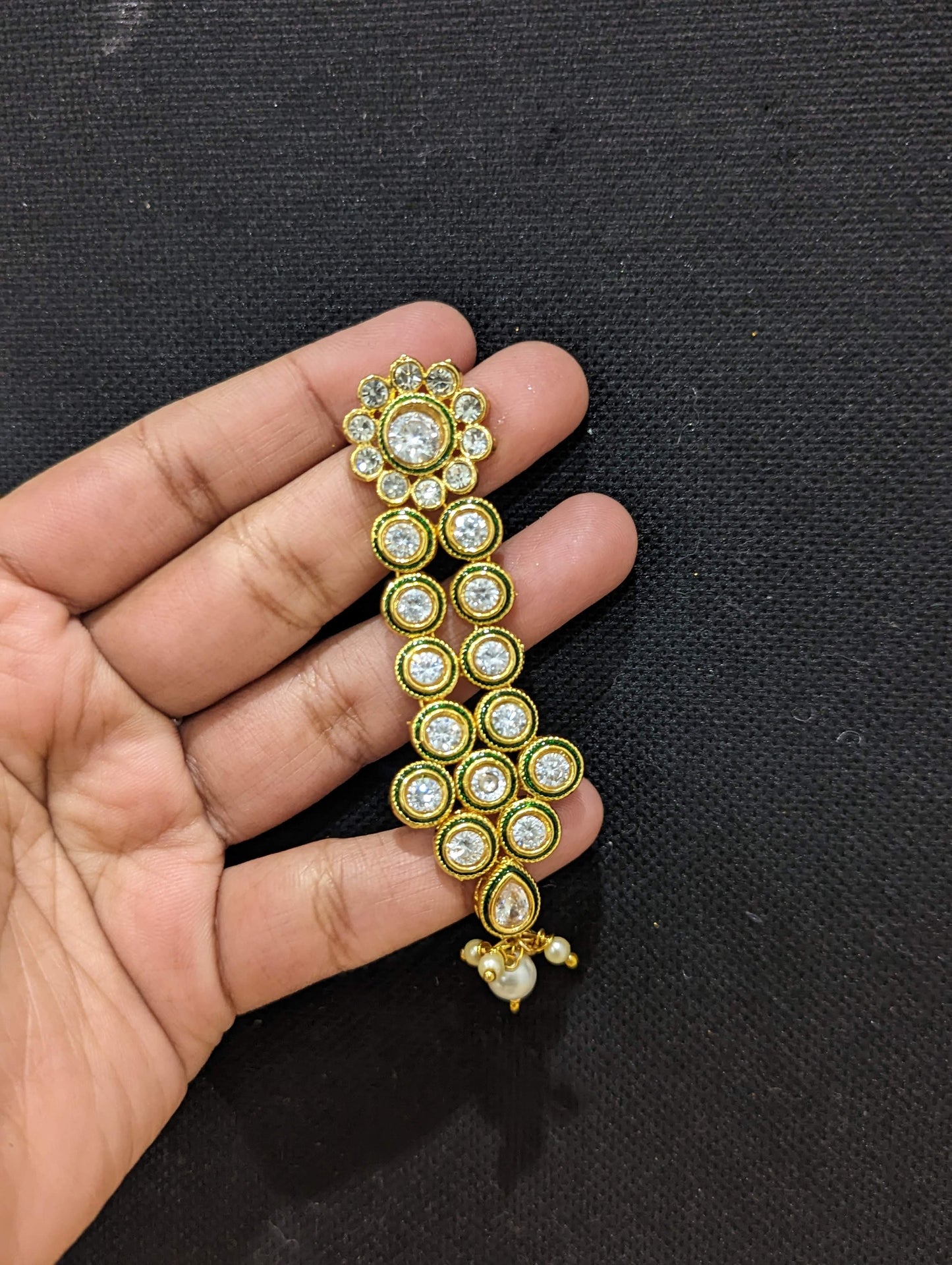 Shiny polki stone Designer earrings