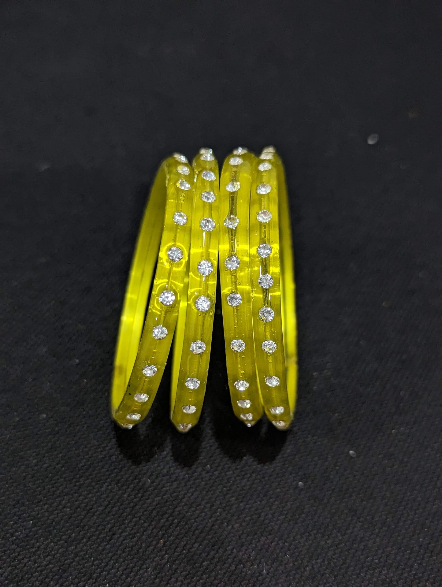 D3 - Designer Glass Bangles - Set of 4 bangles