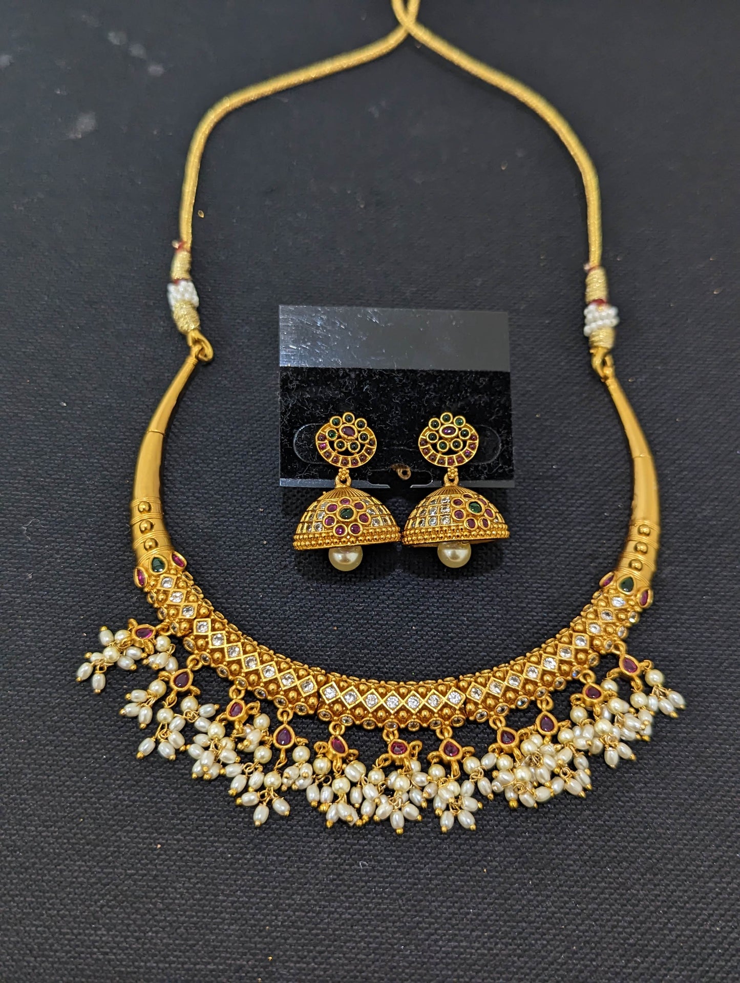 Hasli Choker Necklace and Earrings set