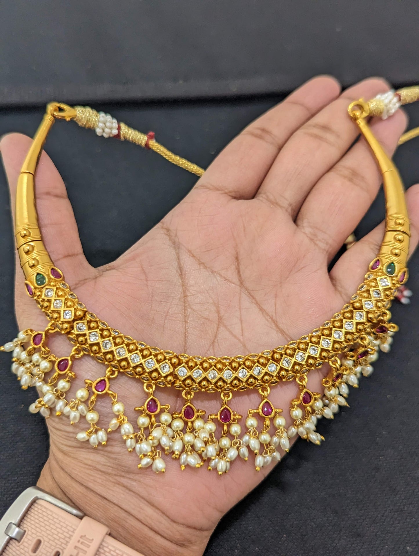Hasli Choker Necklace and Earrings set