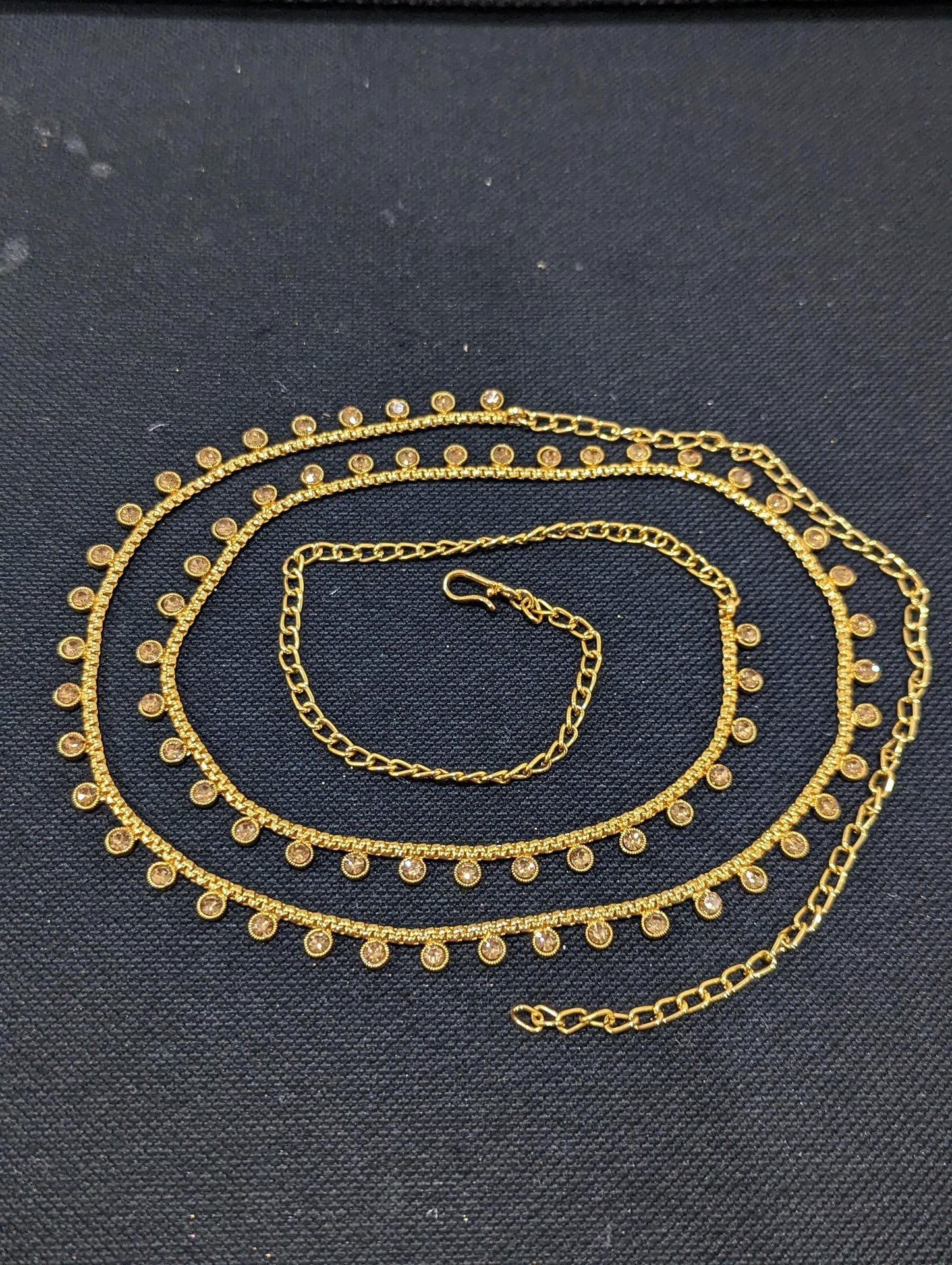 Polki stone Gold plated Hip Chain / Waist Belt / Belly Chain