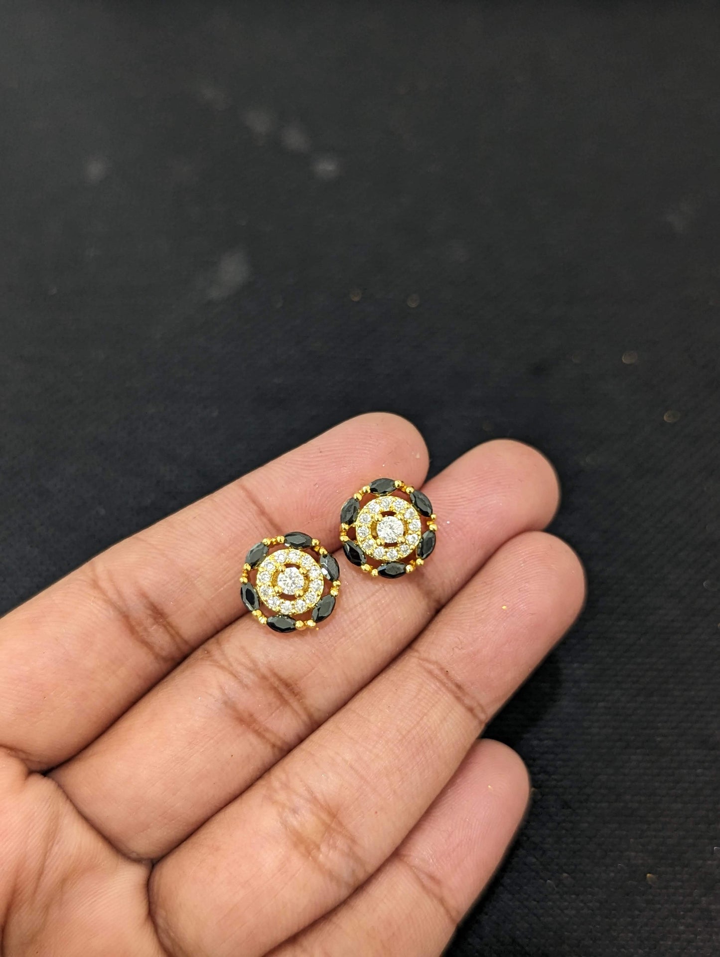 3 pairs for $12.5 - Small CZ Stud Earrings