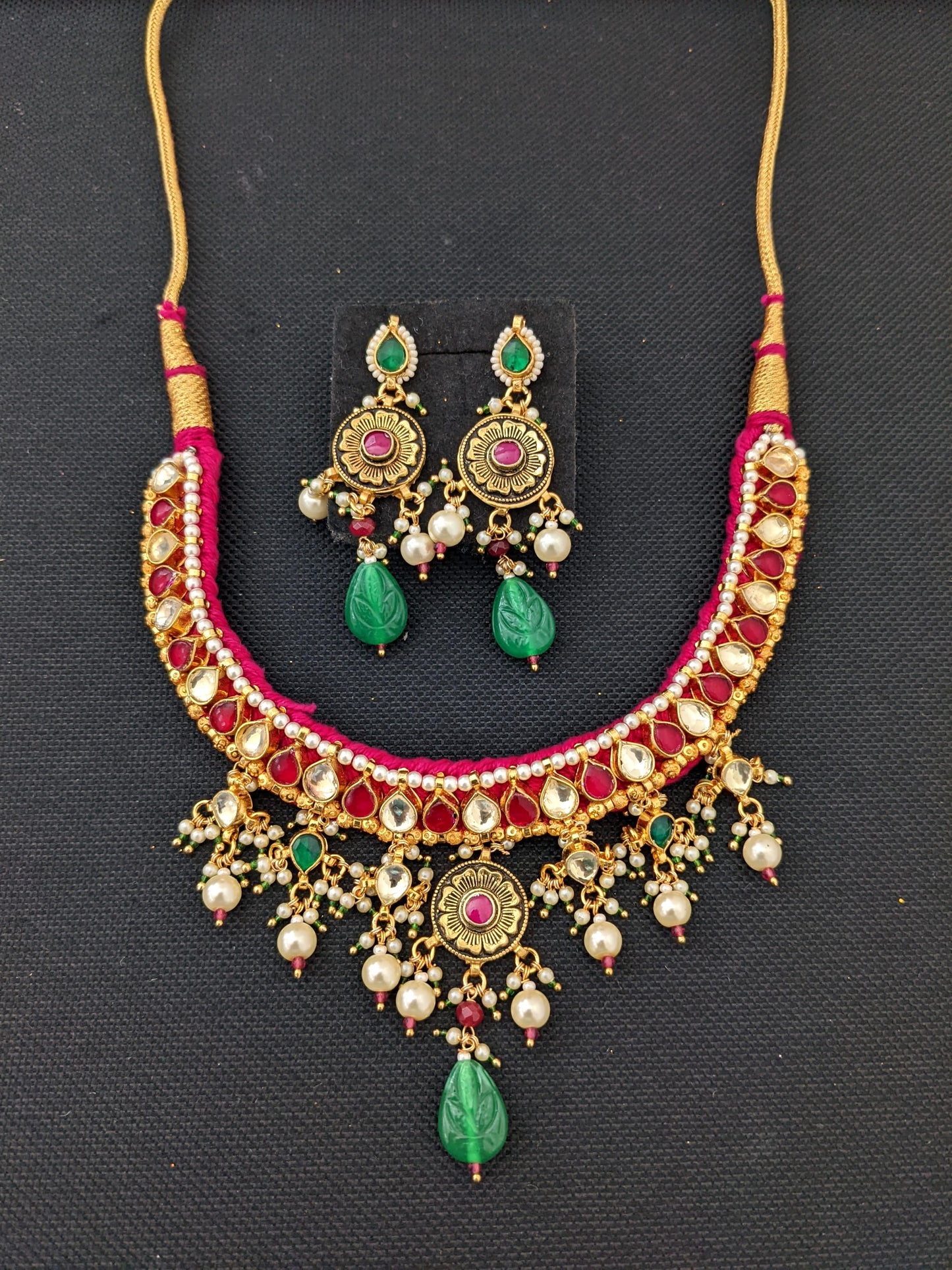 Jadau Kundan Choker Set - Design 4