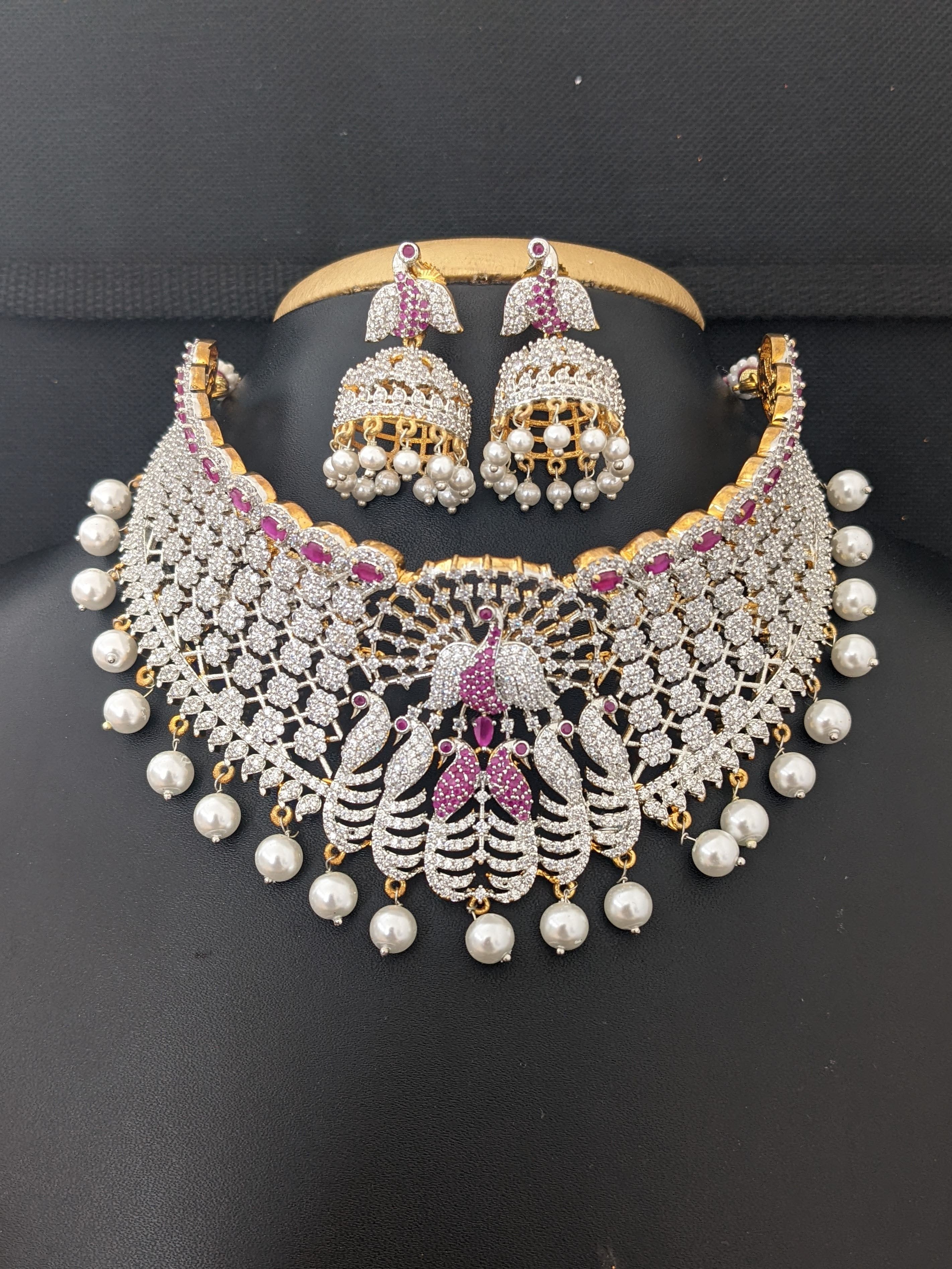 FIDA Jewellery Sets  Buy Fida Ethnic Indian Traditional Peacock Necklace  and Earring Set For WomenSXXIPDJN04 Set of 2 Online  Nykaa Fashion
