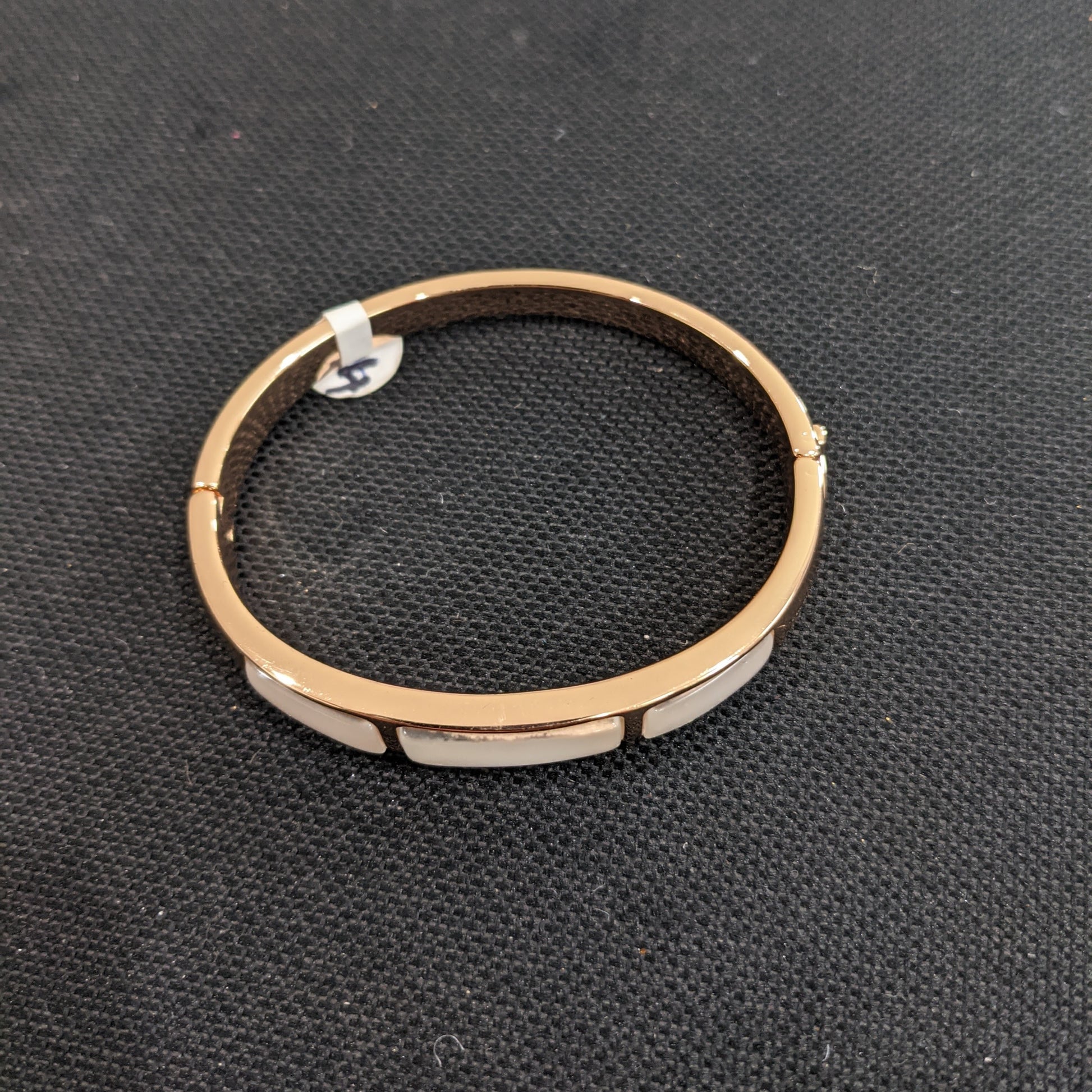 Rose gold plated Resin stone Bangle Bracelet - Simpliful
