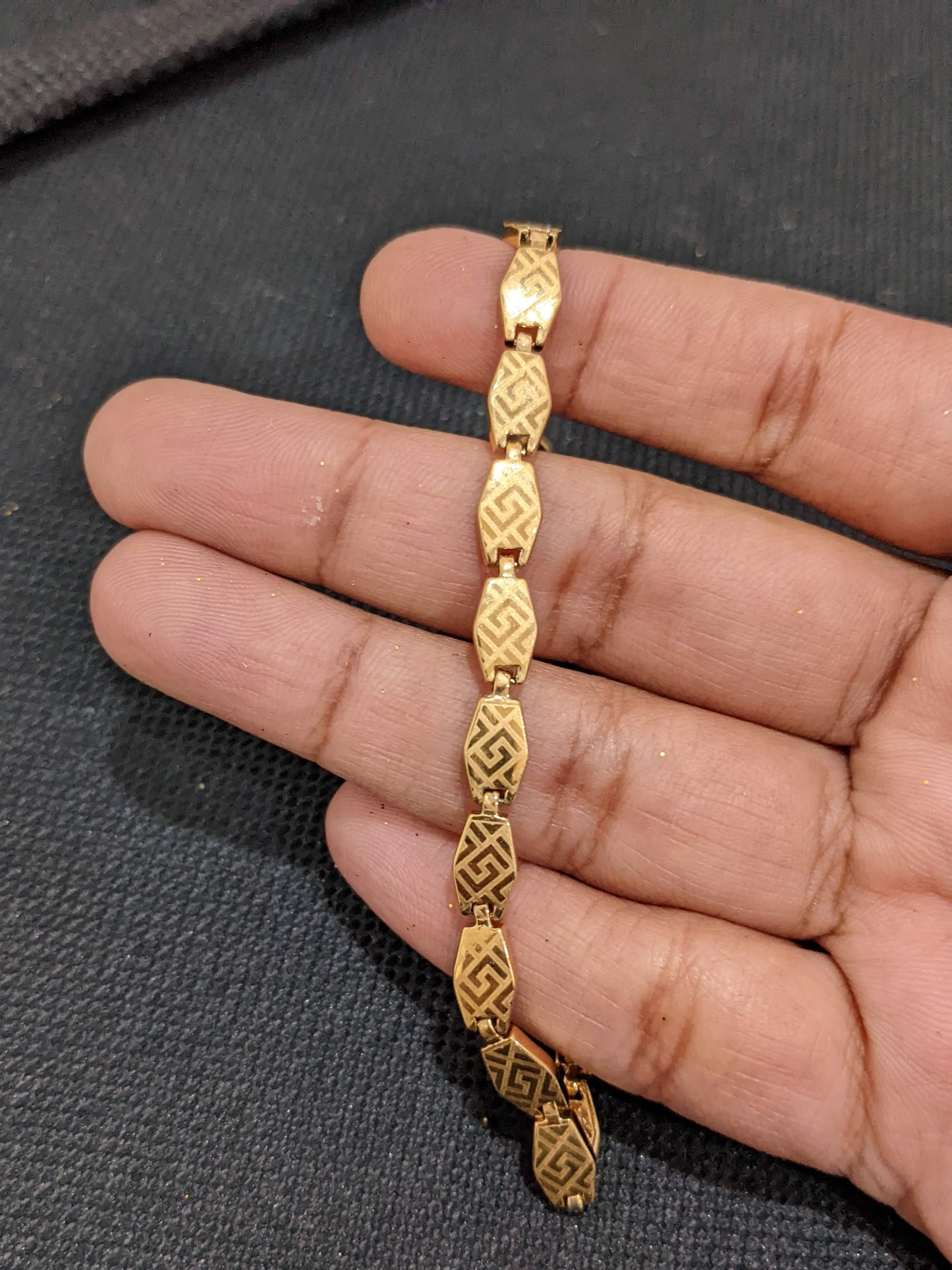 Laser cut Gold plated Bracelet