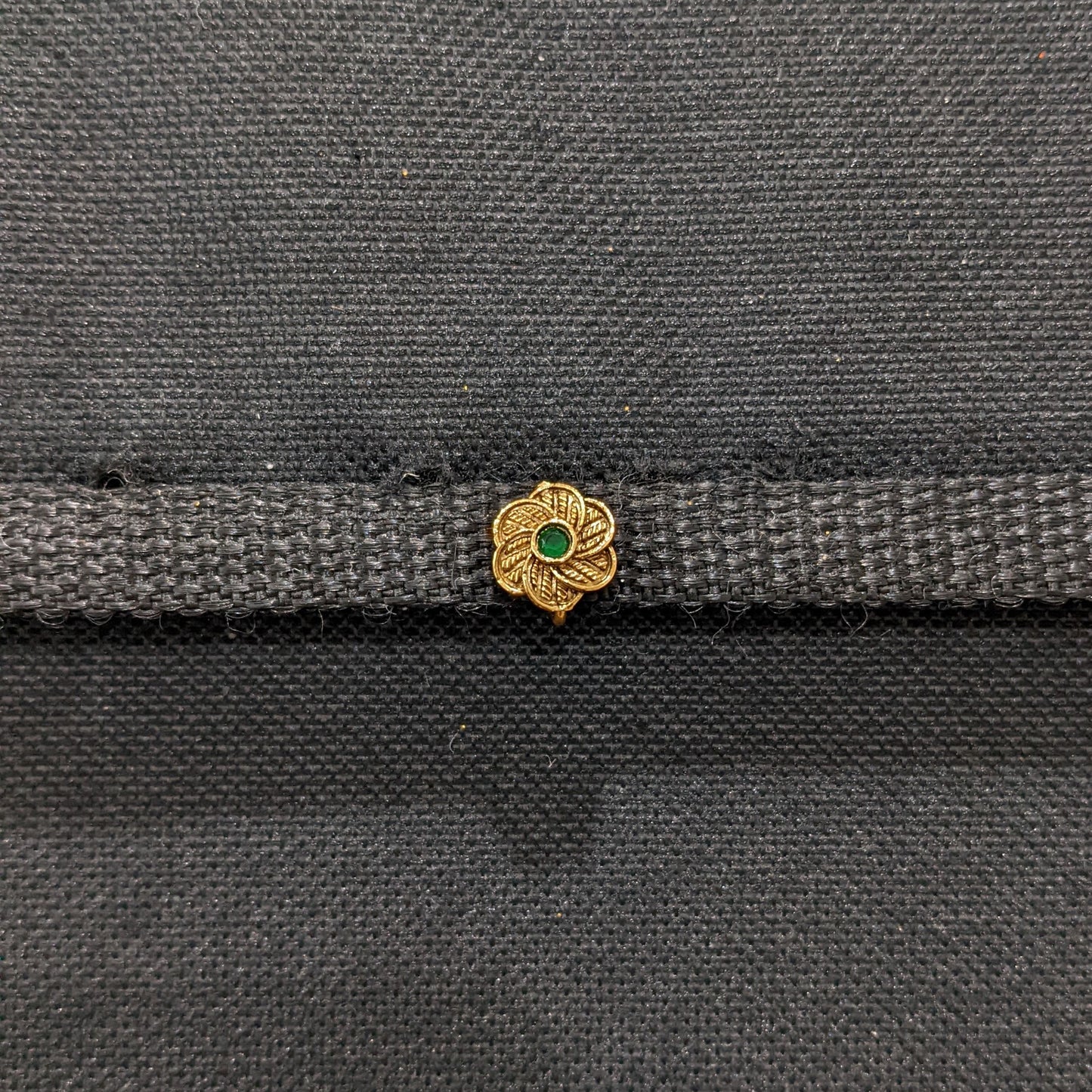 Gold imitation Traditional Clip on Nose pin - Design 7