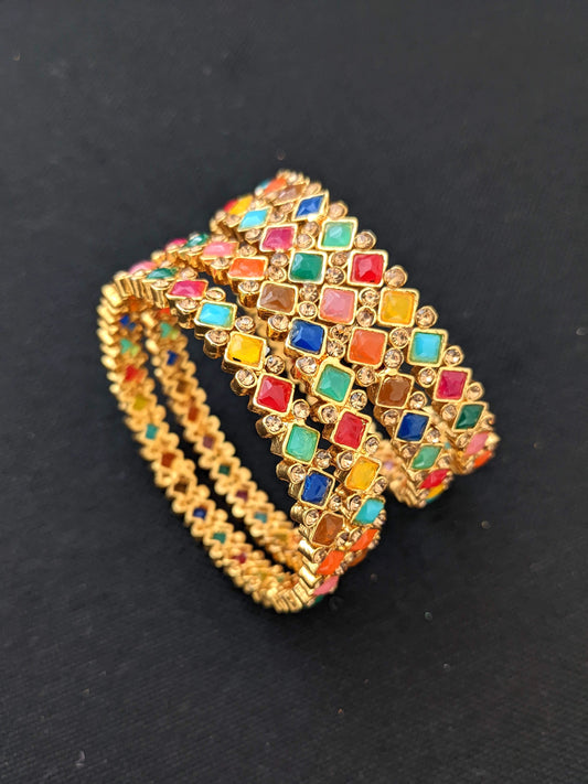 Diamond design Polki stone Bangles
