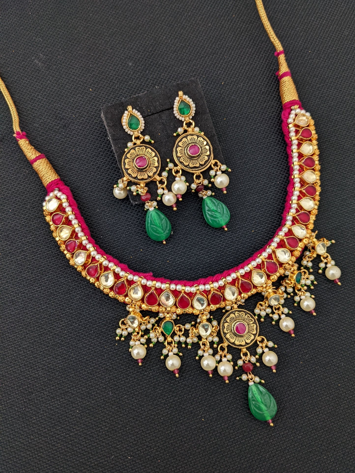 Jadau Kundan Choker Set - Design 4